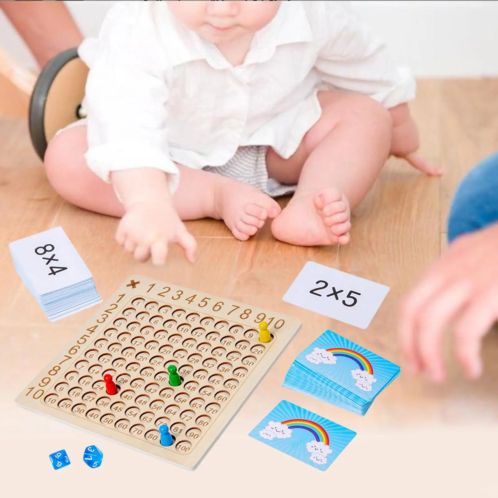  Multiplication Board Math Educational Montessori with Numbers for Unisex