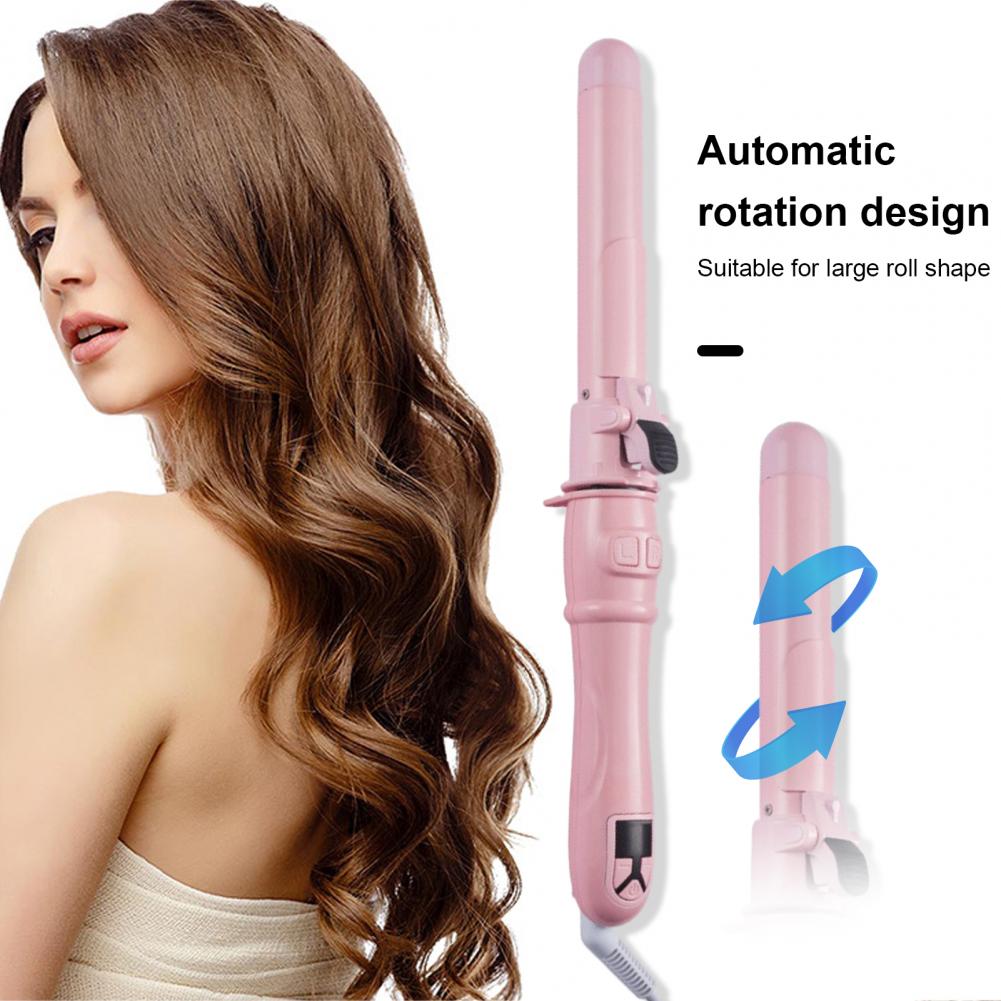 Title 3, US Plug Full Automatic Curling Iron Rotating Cr...