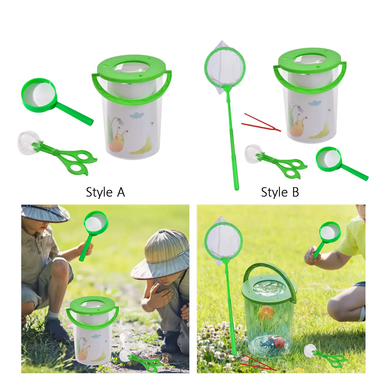 Insect Catcher Box Insect Viewer Insect Magnifier Container Magnifying Insect Box for Children Adventure 4 5 6 7 8