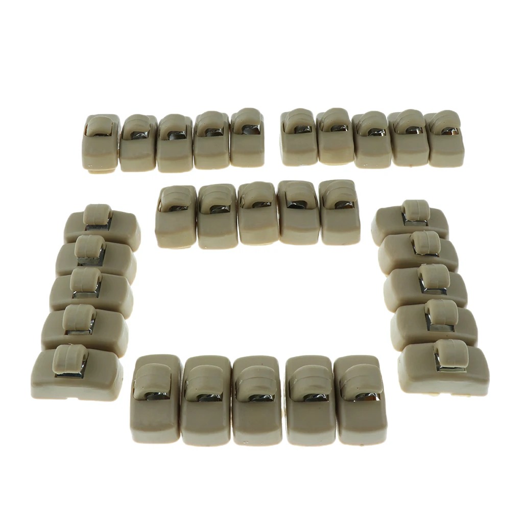 30x New Car Sun Visor Hook Retainer Clips Replaces for Lavida