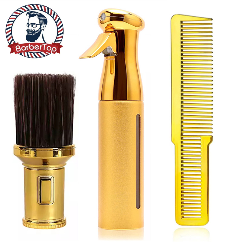 Best of 300ML Spray Bottle Salon Barber High Pressure Water Can Hairdressing Continuous Retro Sprayer Tool Barbershop Comb Brush Reviews & Tips