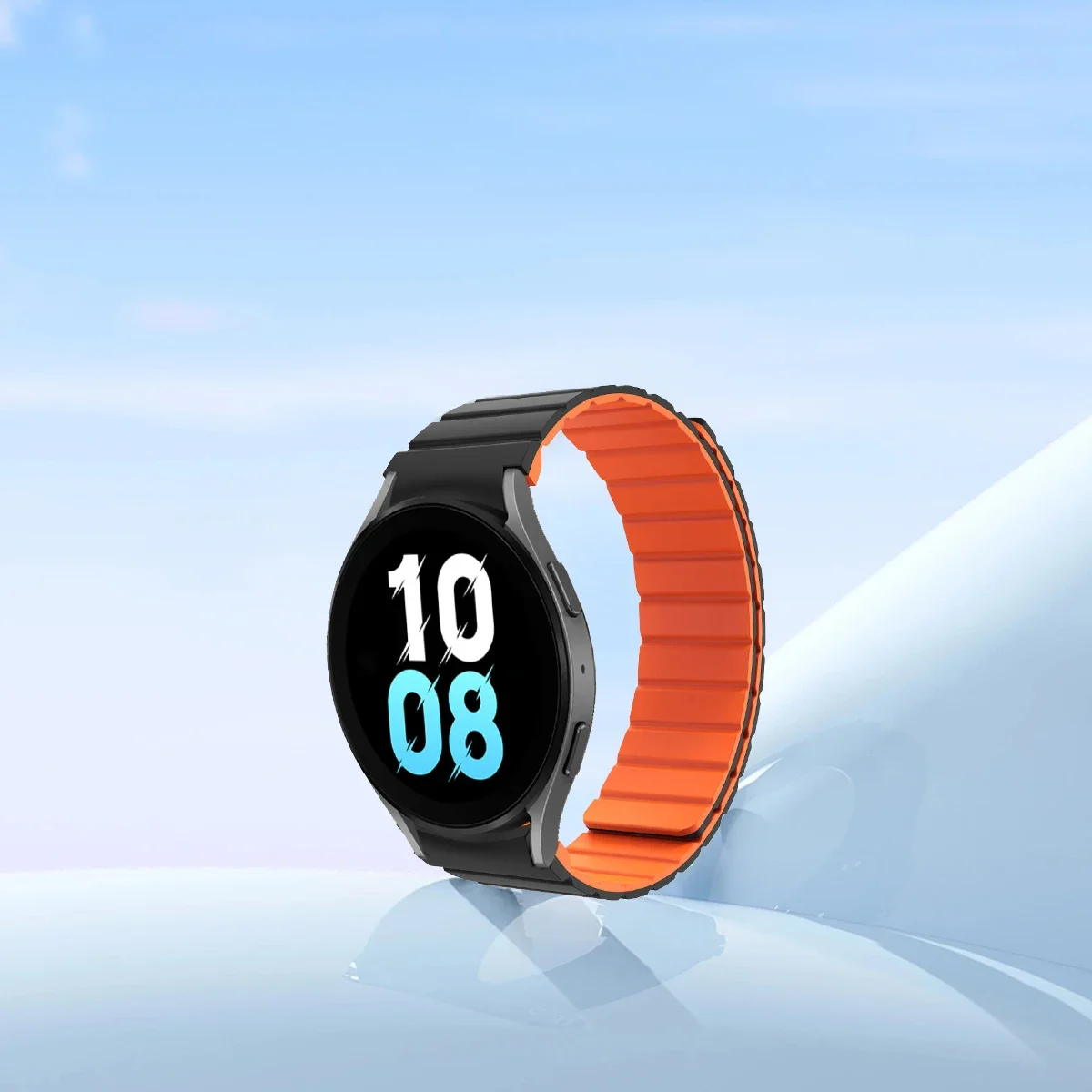 Magnetic Silicone Strap for Samsung Galaxy 6 5 4 40 44mm 6/4Classic 43 47mm 42 46mm No Gaps Bracelet for Watch 5Pro 45mm Band