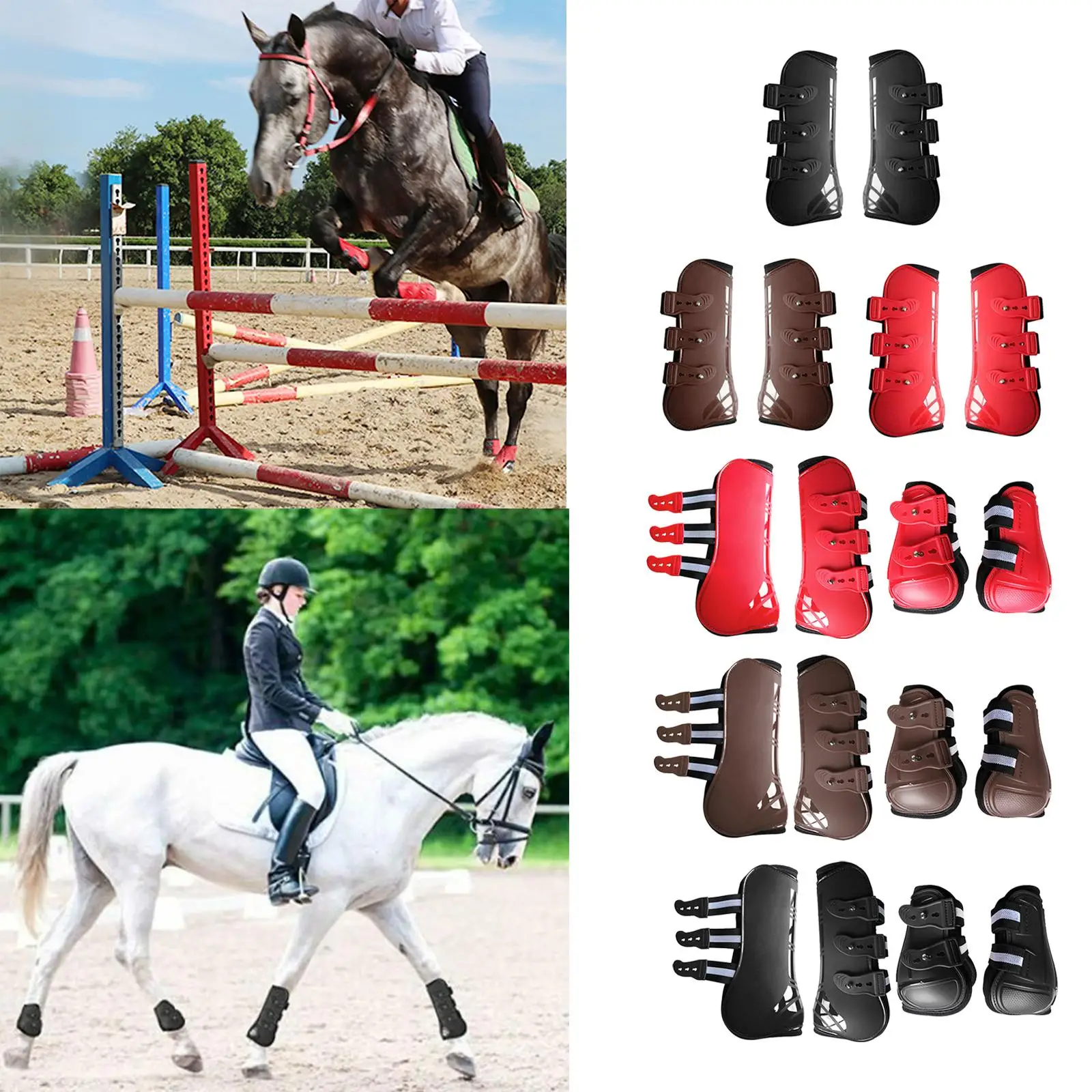 Horse Tendon & Fetlock Boots Jumping Leg Protection Boots Ultralight Support