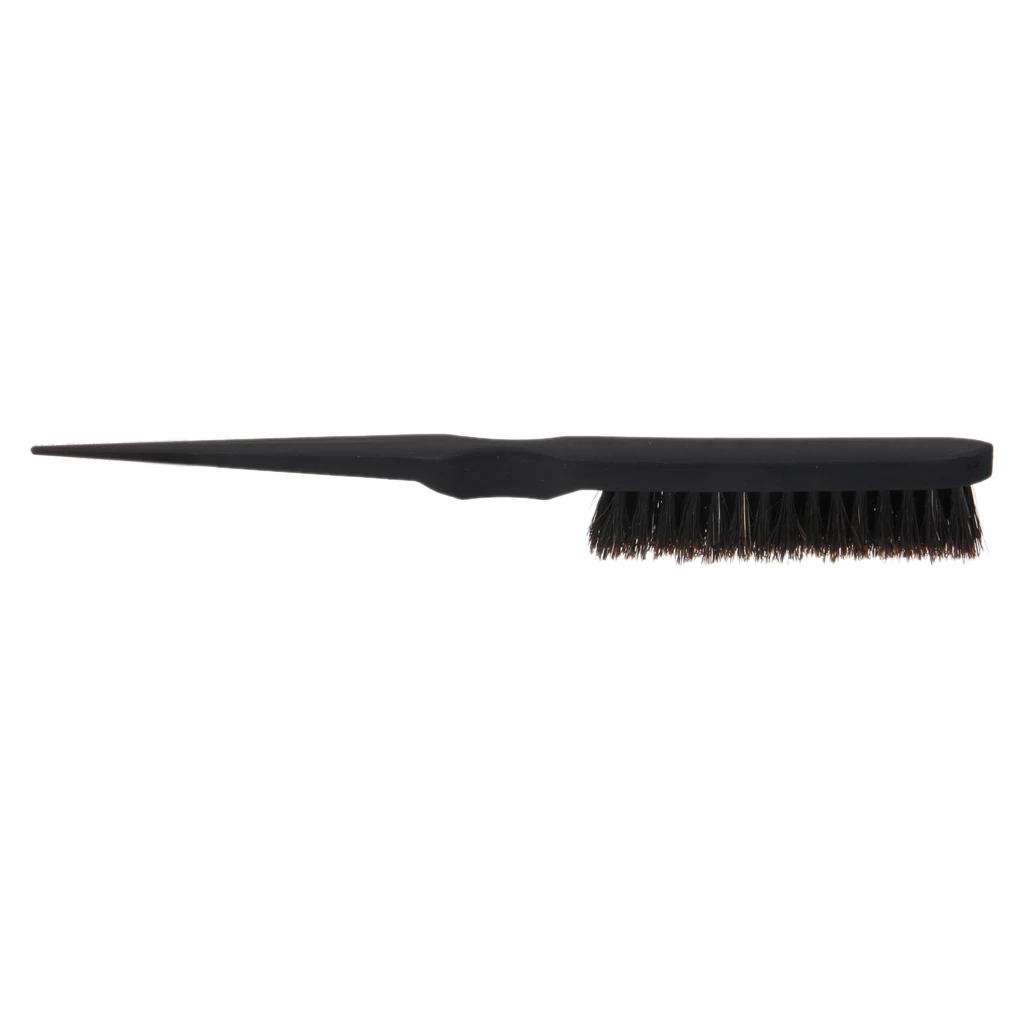 Professional Hairdressing Teasing Back Combing Hairbrush Comb Black