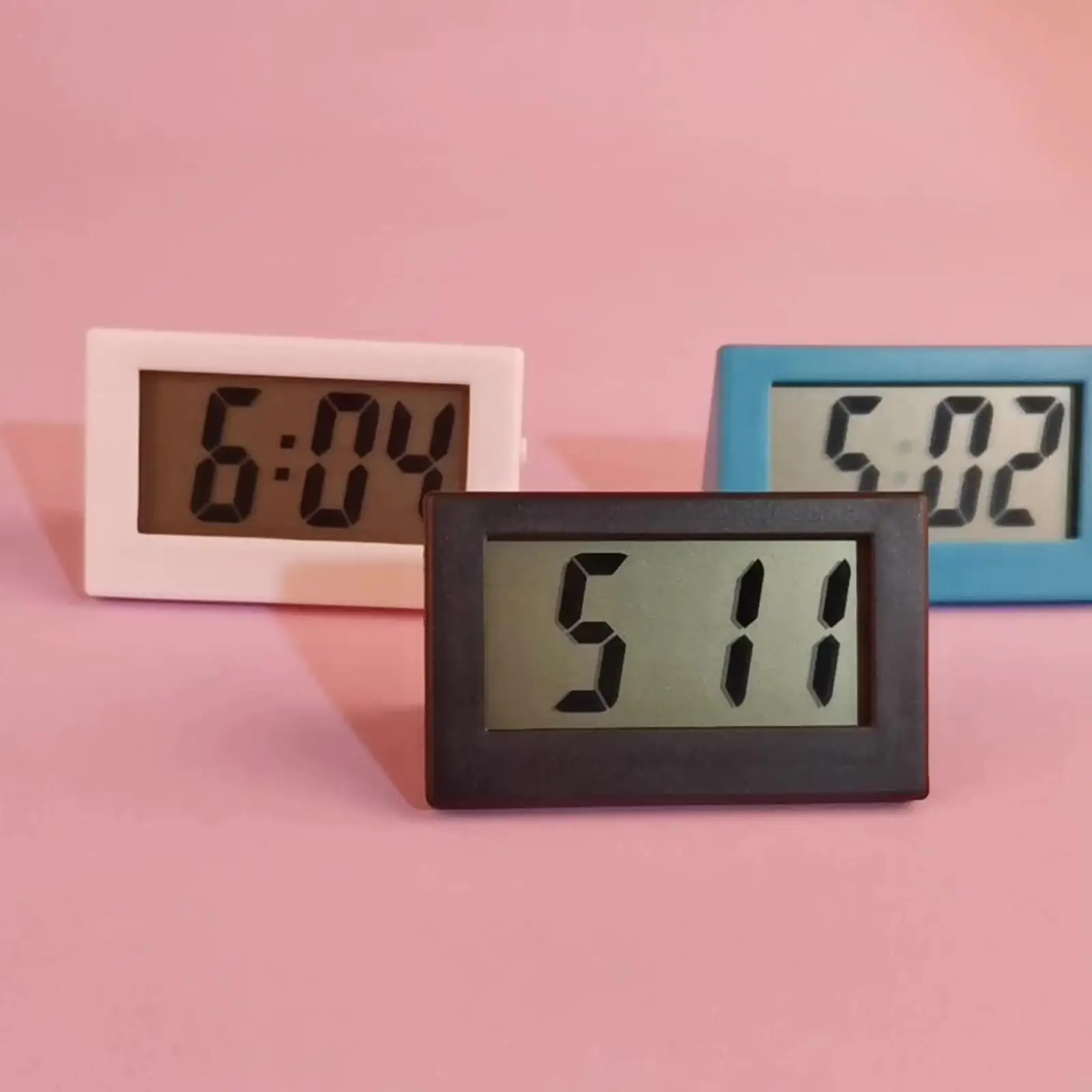 Table Clock LCD Display Mute Mode Standing Numeral for Various Occasions Home Desktop decor Kitchen Study