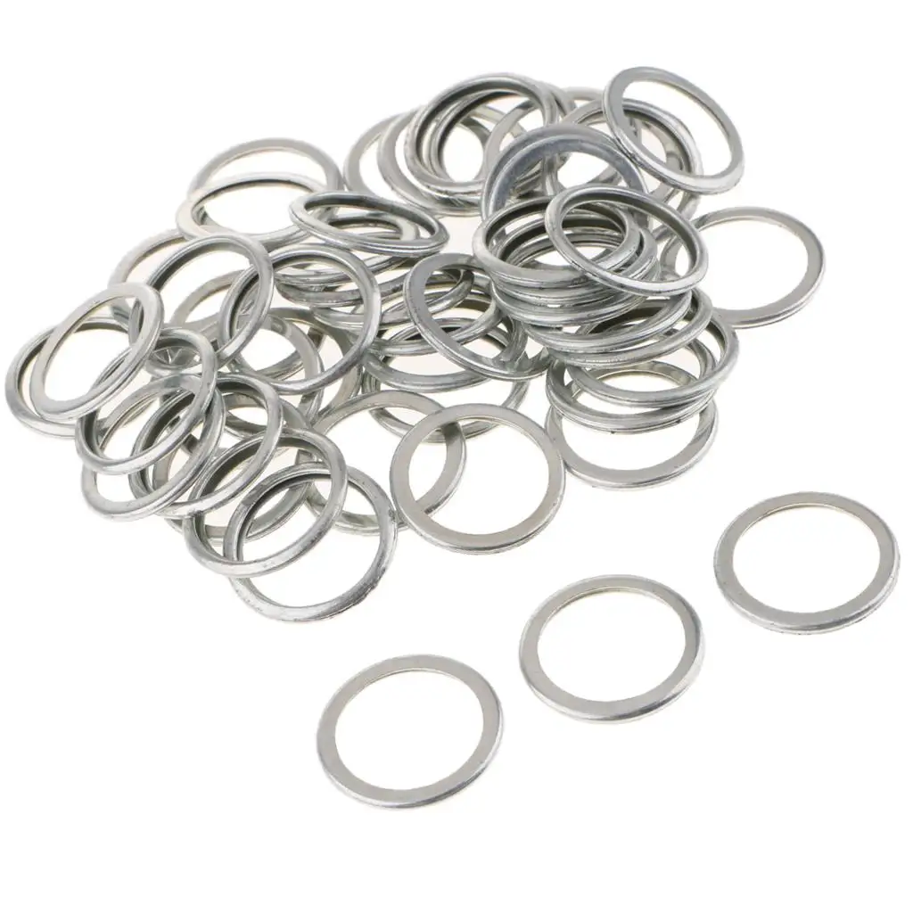 50x Heavy Duty   Oil Drain Plug Crush Washer Gaskets Rings Kit for 