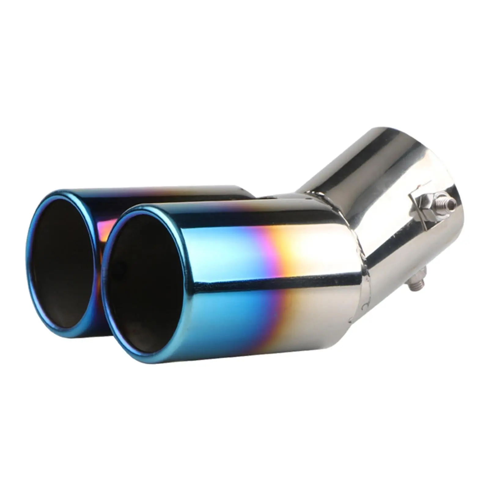 Car Dual Exhaust Tip Tail Pipe Professional Stainless Steel Premium Replace Parts Car Modification Accessory Exhaust Tail Throat