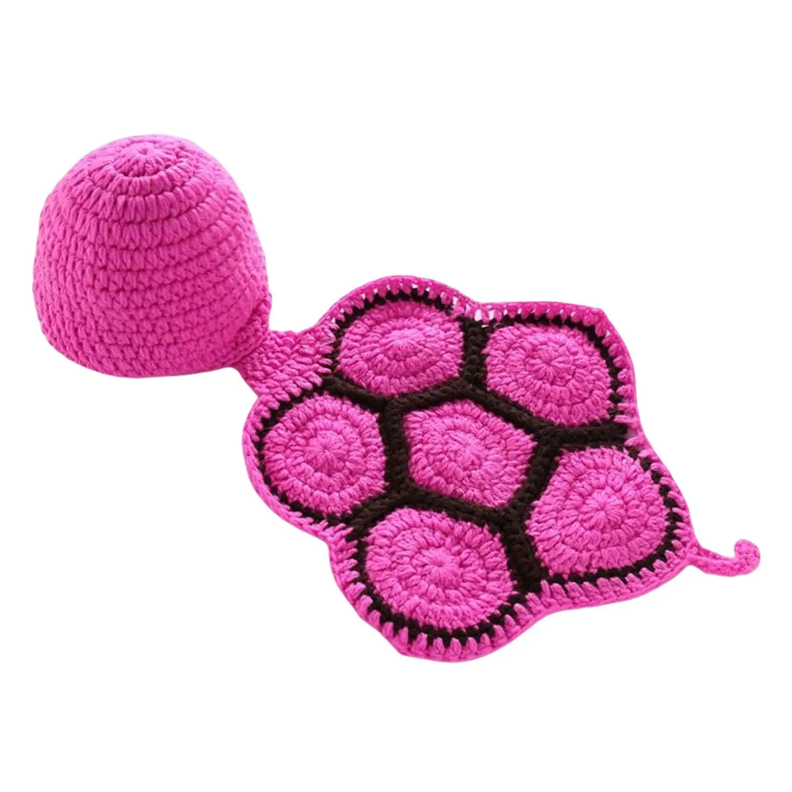 Cute Newborn Baby Costume Photo Prop Boys Photoshoot Knit Animal Girls Crochet Turtle Hat for Kids Children Cosplay Halloween