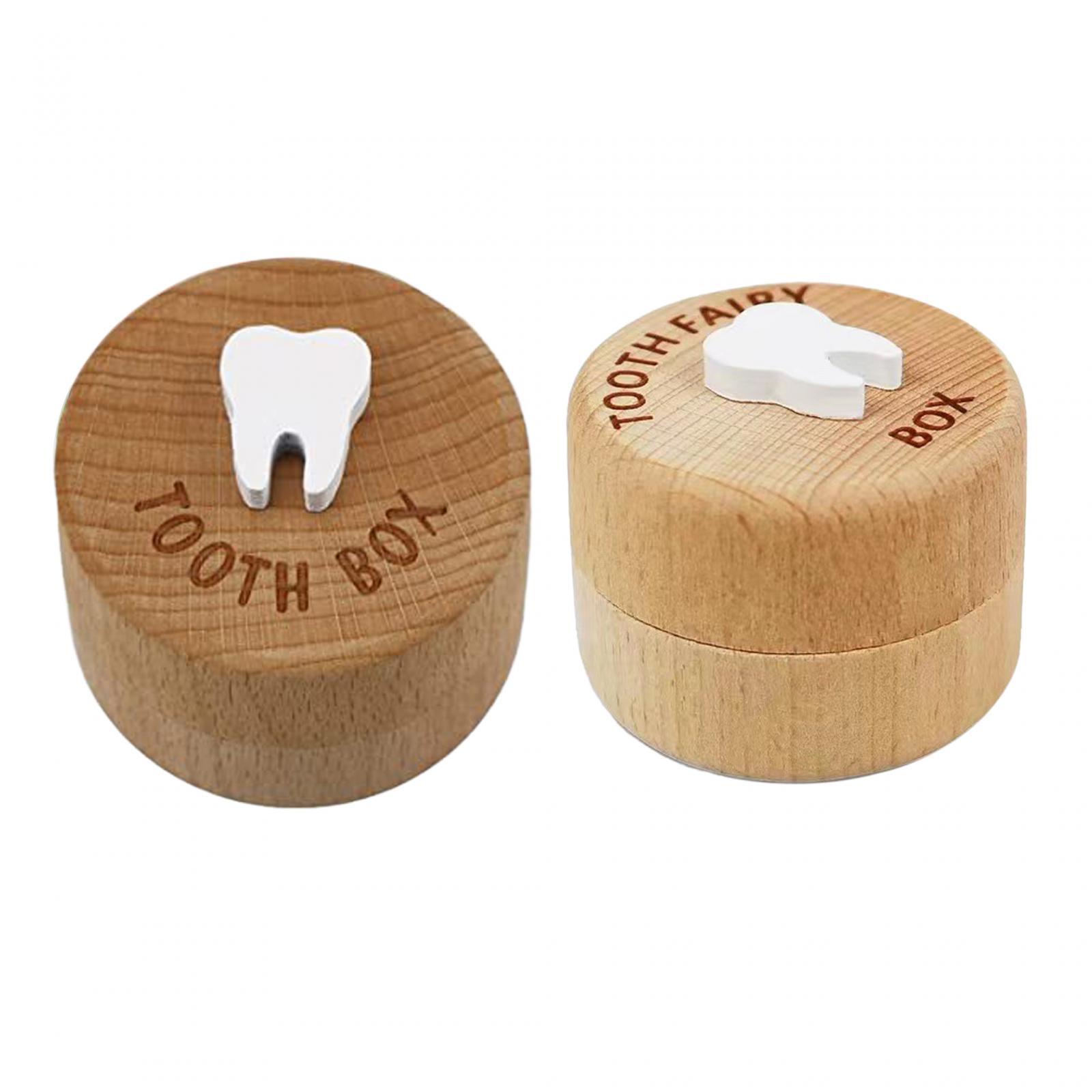 Tooth Fairy Box Multipurpose Fetal Hair Box Portable Tooth Container Case for Birthday Gift Baby Shower Children Kids Baby