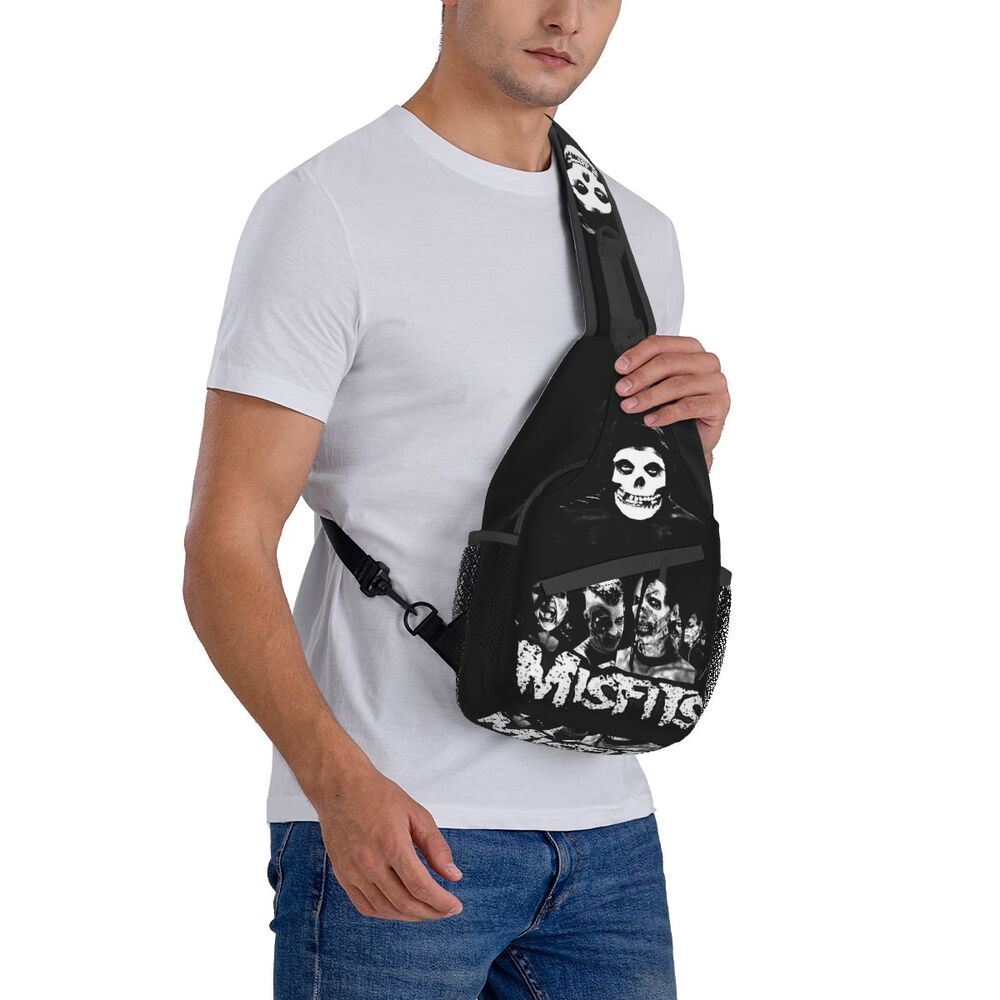 Bolsa de peito crossbody masculina, mochila de