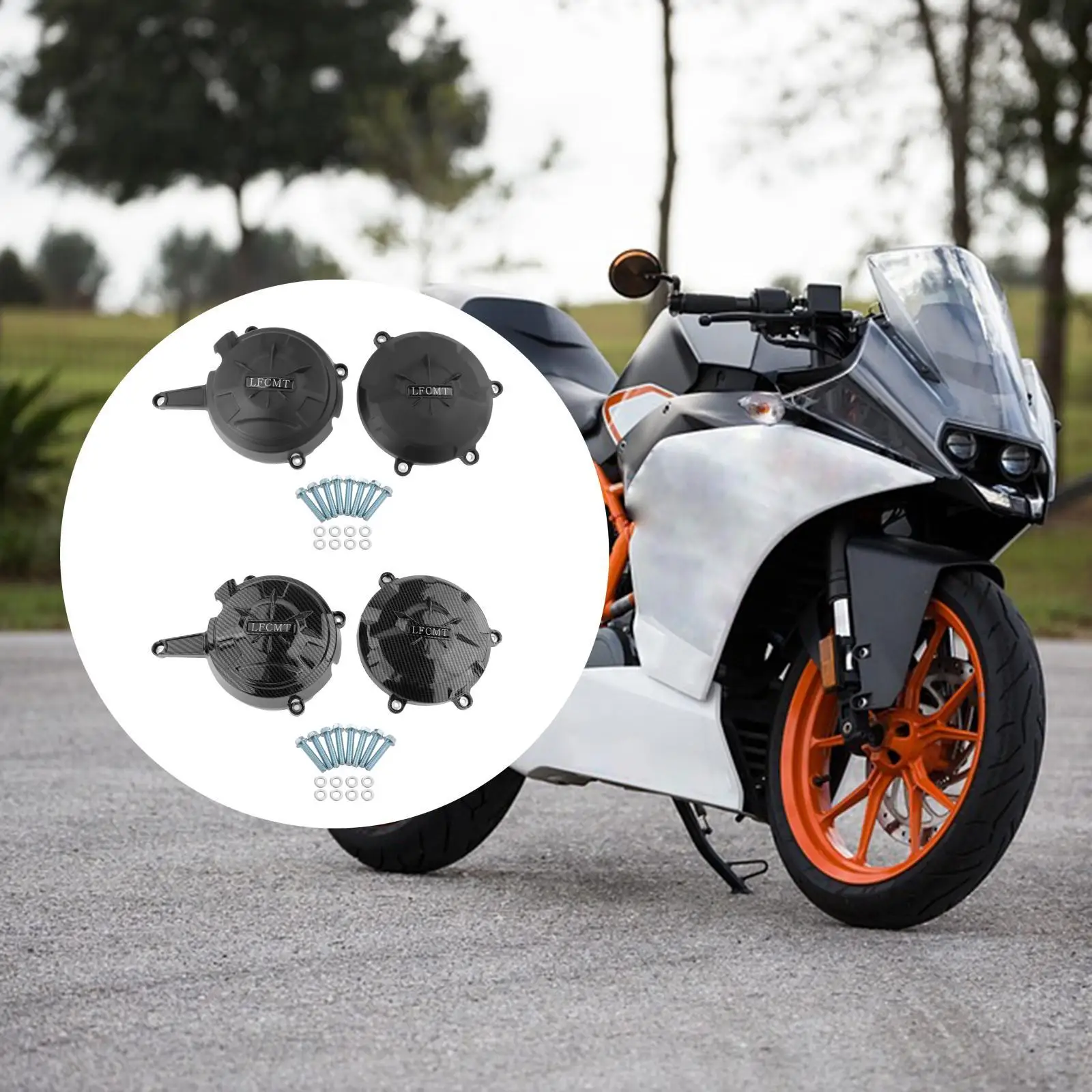Motorcycles Engine Case Cover Kit Protective Protectors Frames Guards Kit Fit for Ducati 1199 1299 Panigale 12-20 Fittings