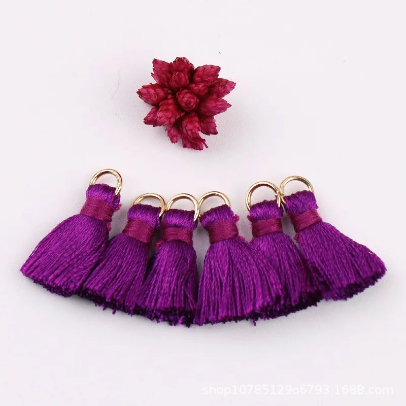 Description Picture 6 of item20pcs Polyester Trim Fringe Tassel Sewing Curtains Accessories DIY Keychain Cellphone Straps Pendant Tassels for Jewelry Making