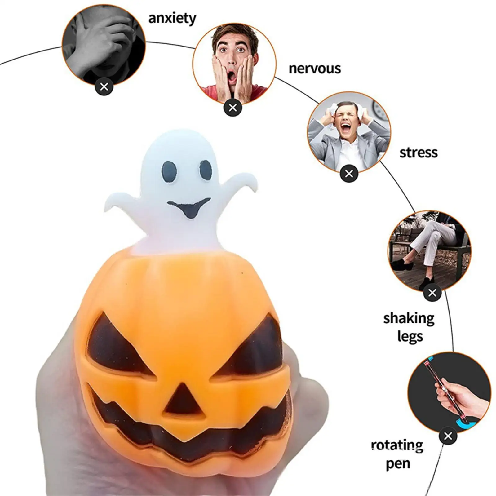 Simulation Squeeze Pumpkin Sensory Toys for Adults Boys and Girls Birthday Gifts