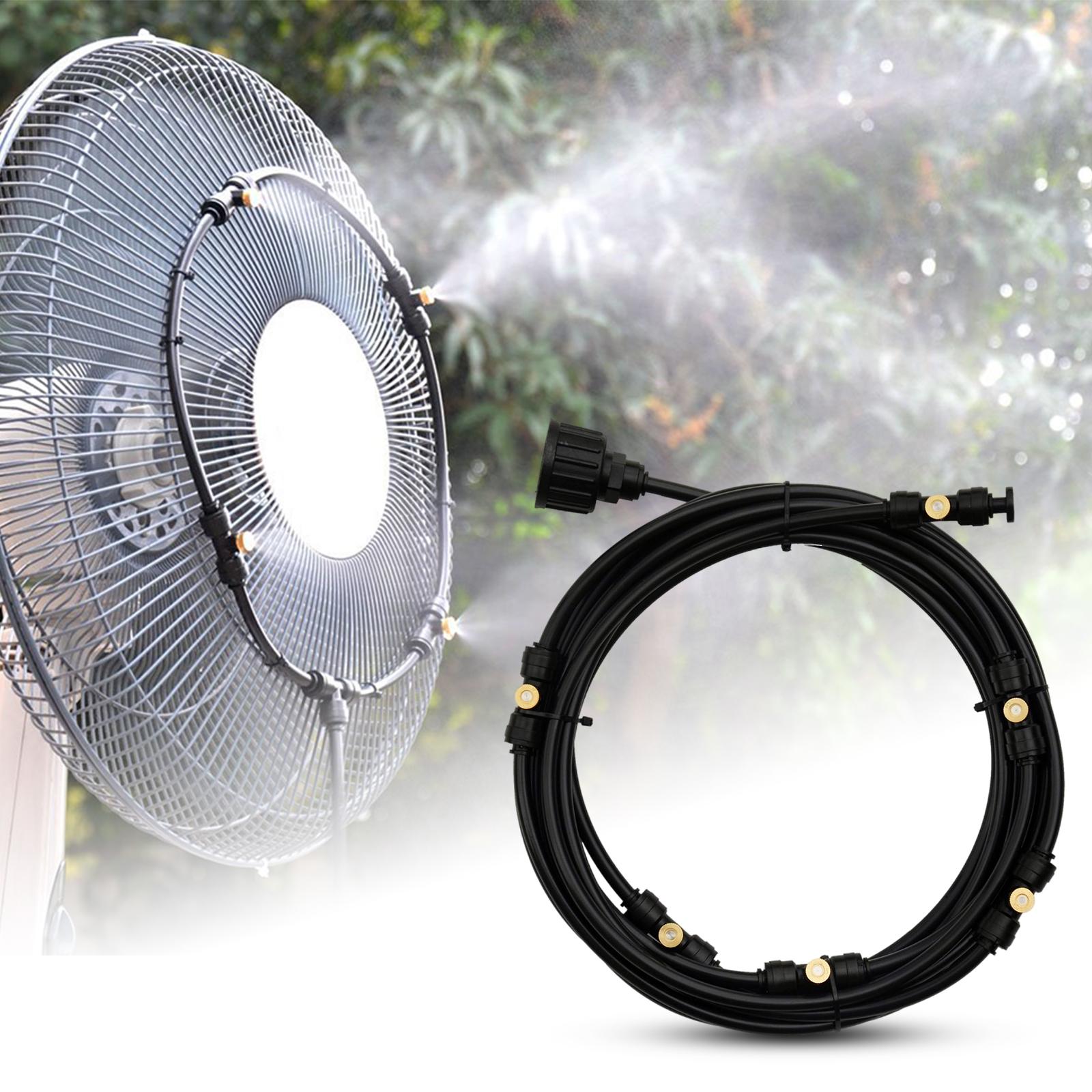 Misting Cooling System Water Mist Hose DIY Kit 20ft (6M) Misting Hose Outdoor Mister for Backyard Waterpark Trampoline Garden