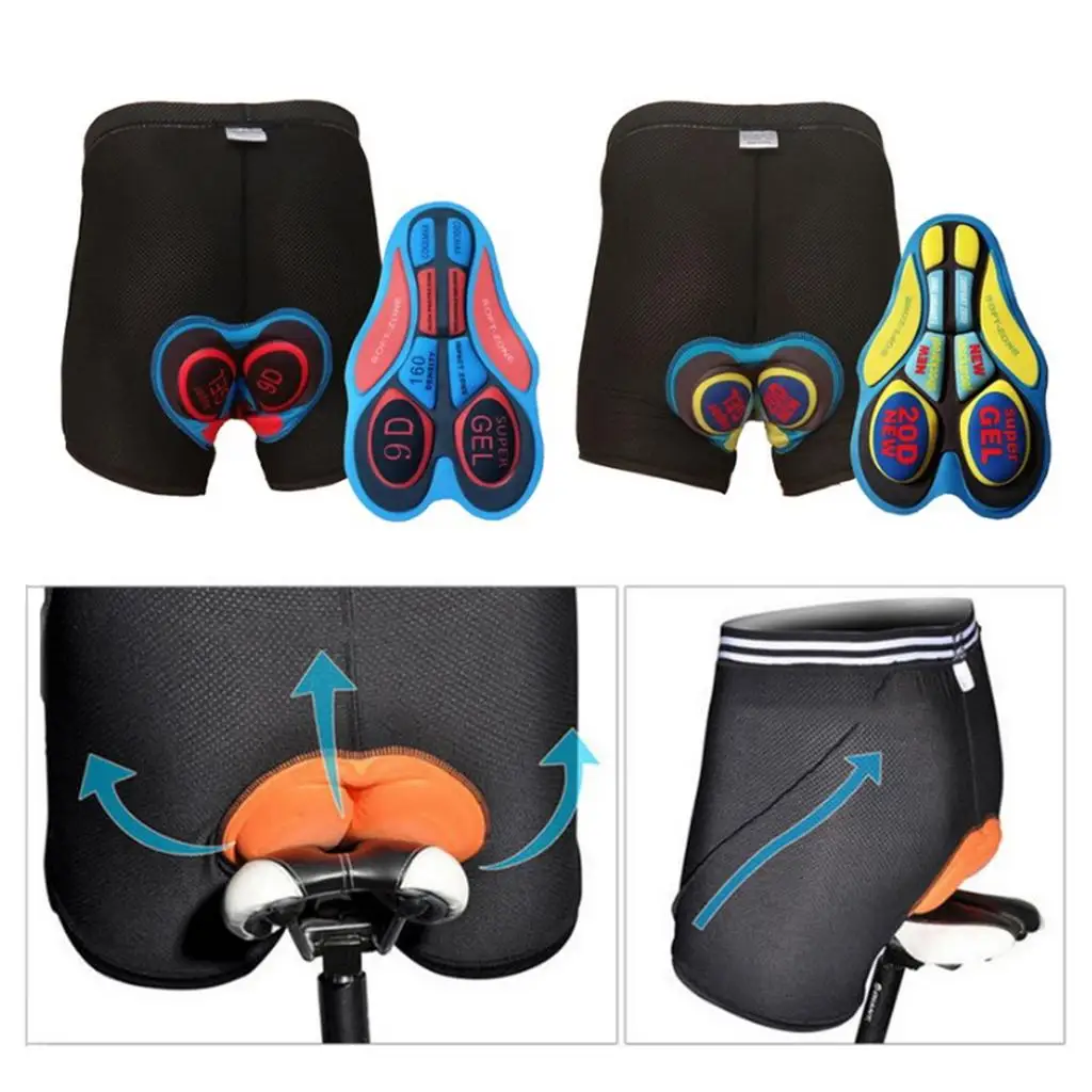 Men`s 3D Padded Cycling  Shorts  Bicycle Underpants Lightweight, Breathable, 