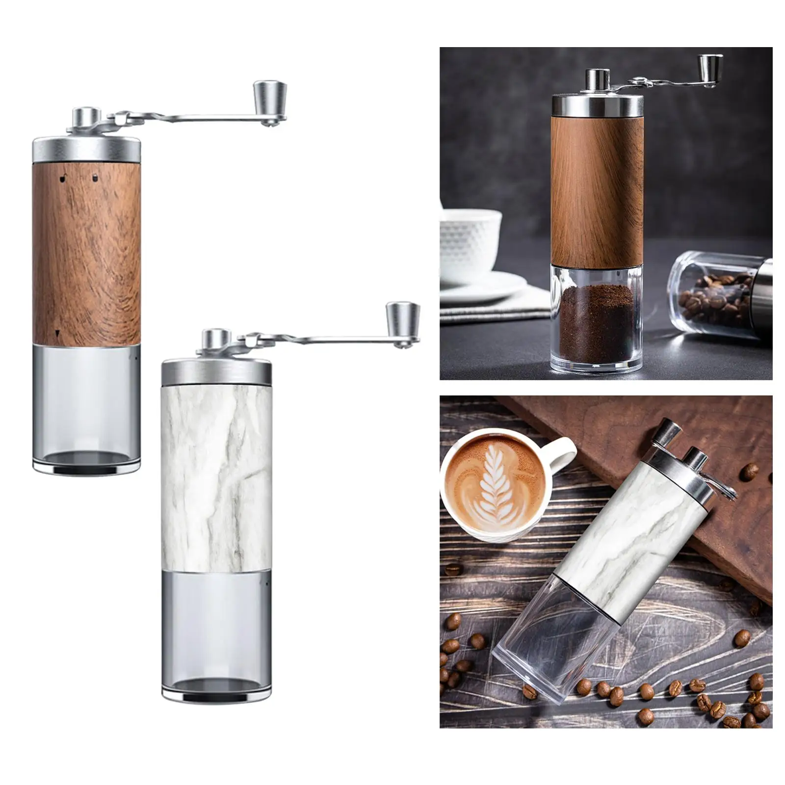 Manual Coffee Grinder Stainless Steel Burr Grinder Mini Coffee Milling