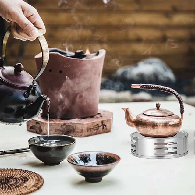 Vintage Tea Stove Coarse Pottery Puer Tea Candle Heater Burner Teaware  Accessories Warmer Teapot Cup Base Night Light Crafts - AliExpress