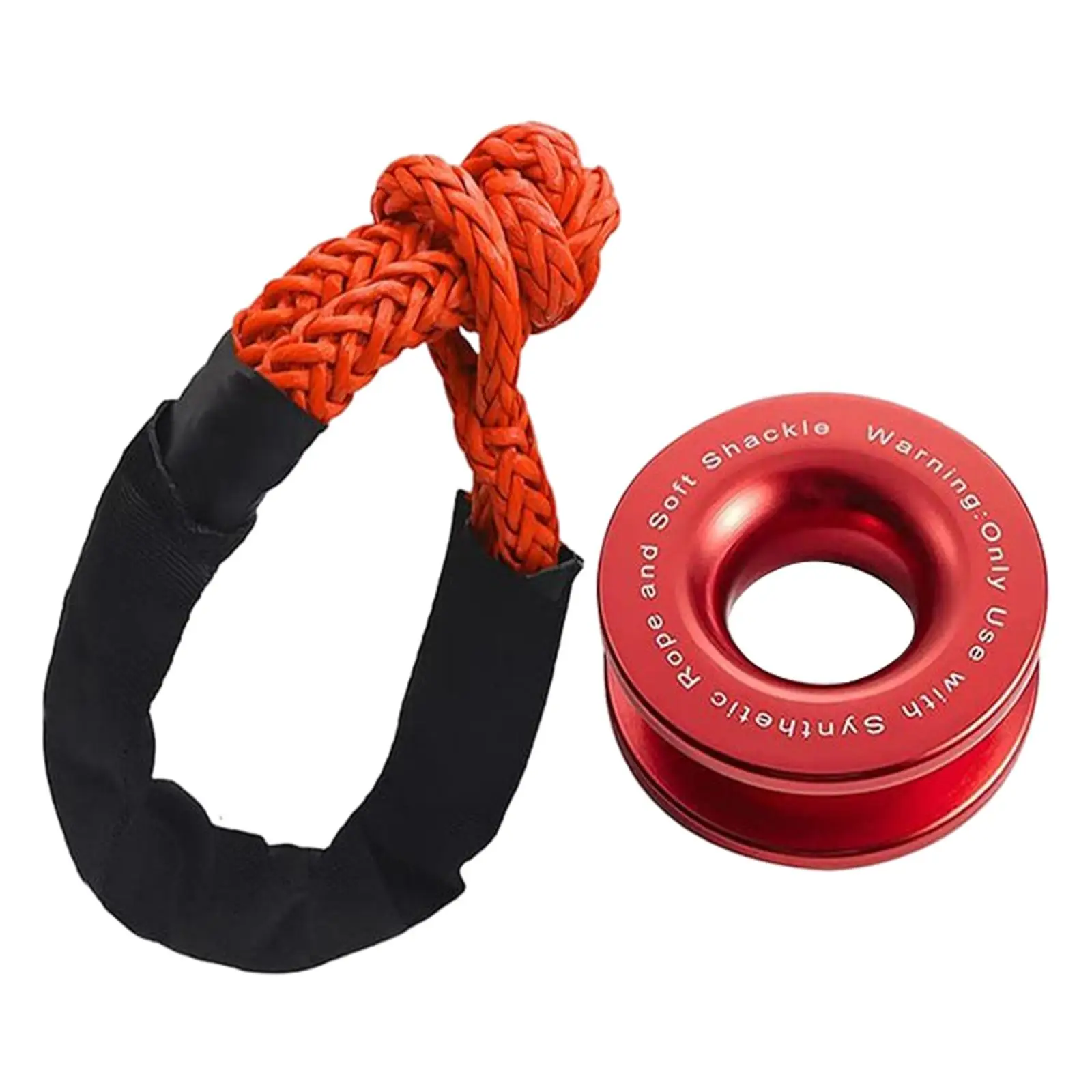 Winch Snatch recover Ring, 55000lbs recover Pulley Kit for Farming Marine