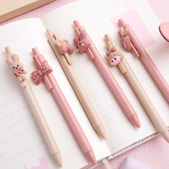 Kawaii Avocado Gel Pen Cartoleria Kawaii Cancelleria Kawaii