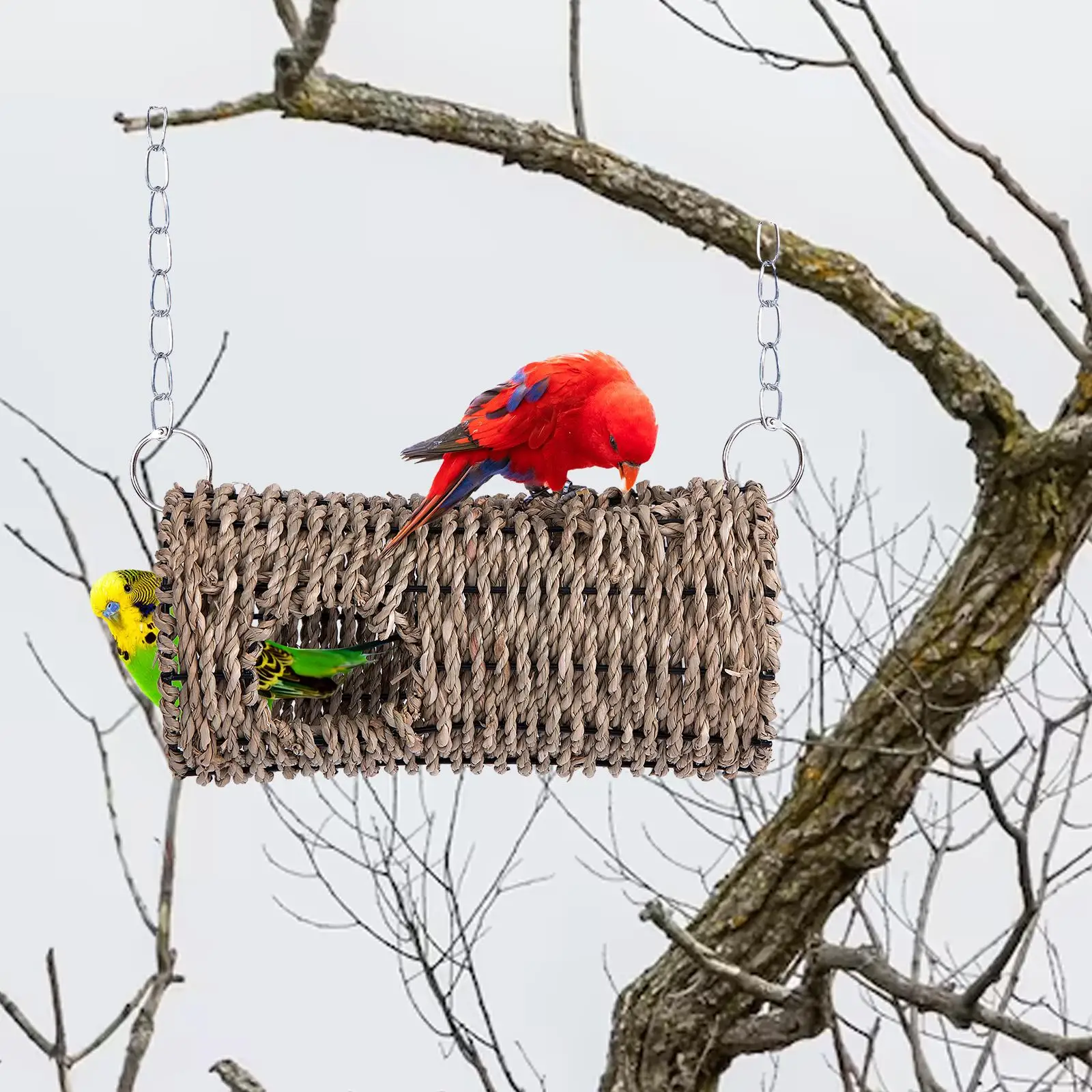 Outside Hanging Hummingbird Nest Hand Woven Hummingbird Nest Woven Bird House