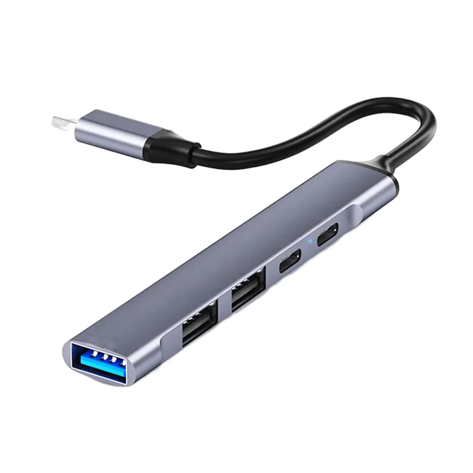 Portable USB Hub PD Fast Charging Data Transfer USB 3.0 5Gbps Converter Docking Station Multiports Adapter for Type C Devices