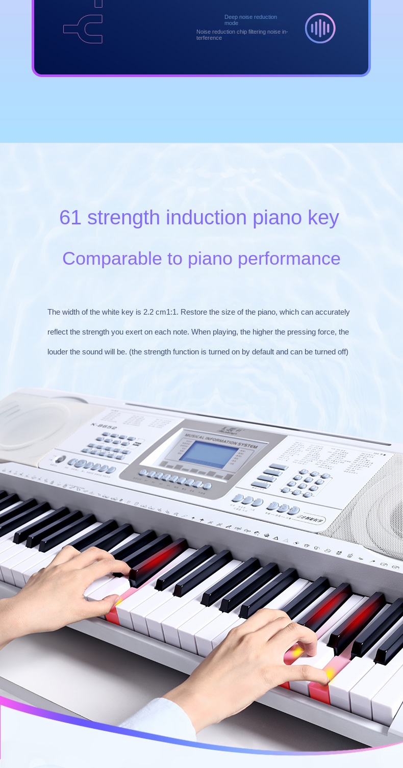 Title 12, Intelligent Electronic Organ Beginners 61 Key P...