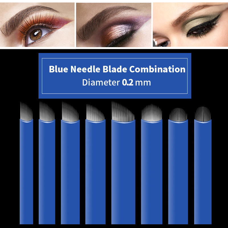 Best of 50pcs Blue 0.20mm Microblading Needles For Tattoo Lamina Tebori 7 9 11 12 14 Flex Blades U Shape Permanent Makeup Needle Blade Reviews & Tips