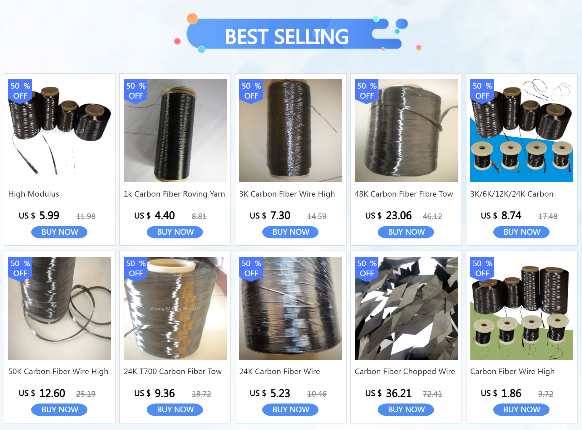 Description Picture 2 of itemCarbon Fiber Wire High Temperature Resistance Conductive And Tensile Resistance 3K6K12K24K Conductive Heating Wire