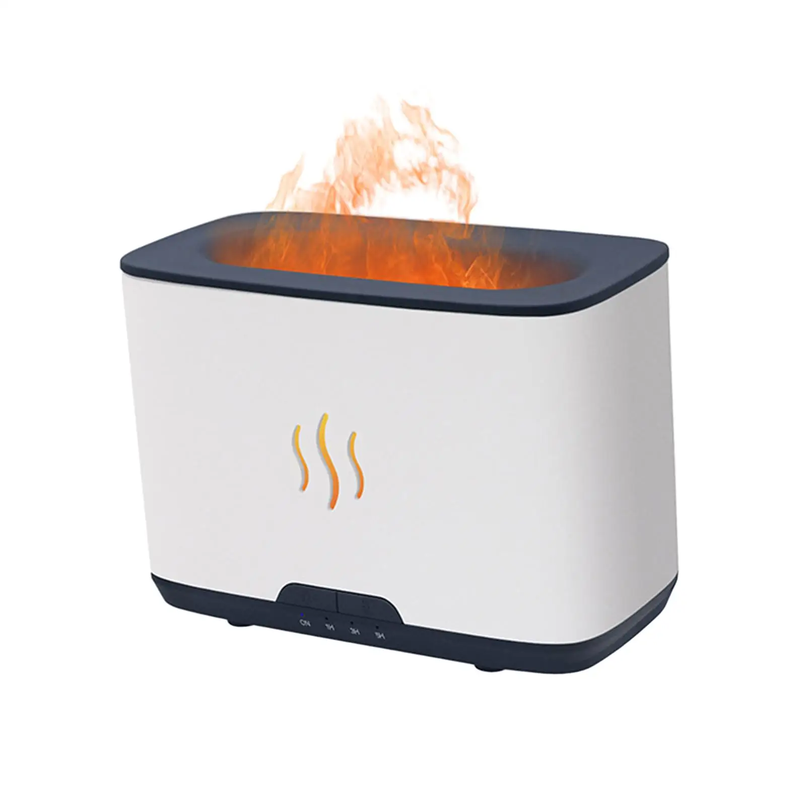 Flame Aroma Diffuser Mist Humidifier Low Noise Compact USB Essential Oil Aroma Diffuser for Yoga Livingroom Bedroom Desk