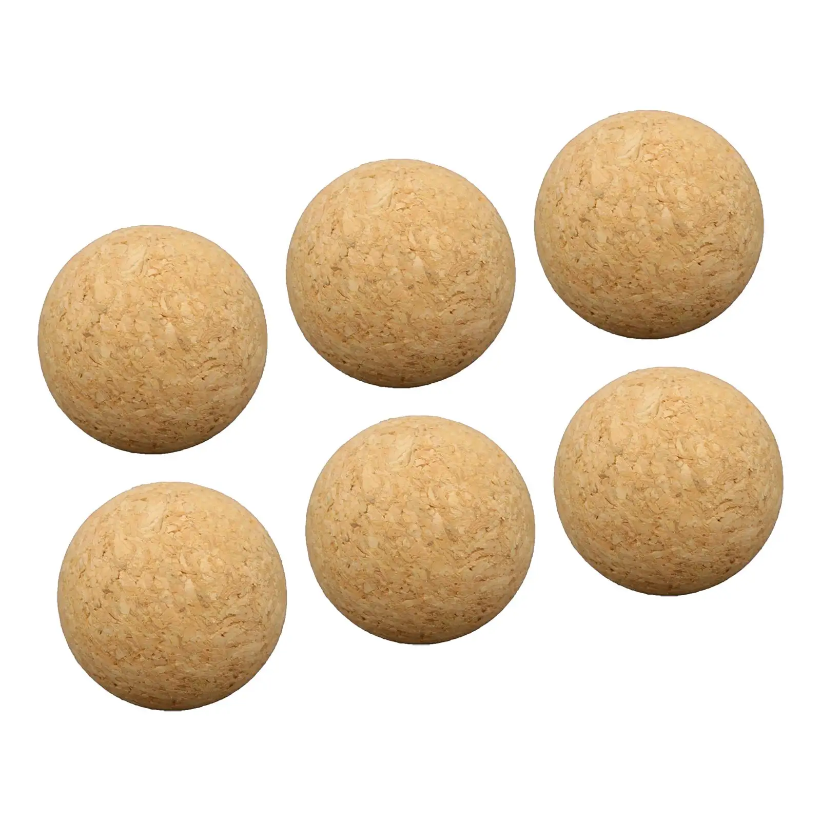 6Pcs 36mm Table Football Cork Wood Foosball Table Soccer Football Machine Replacement Accessories