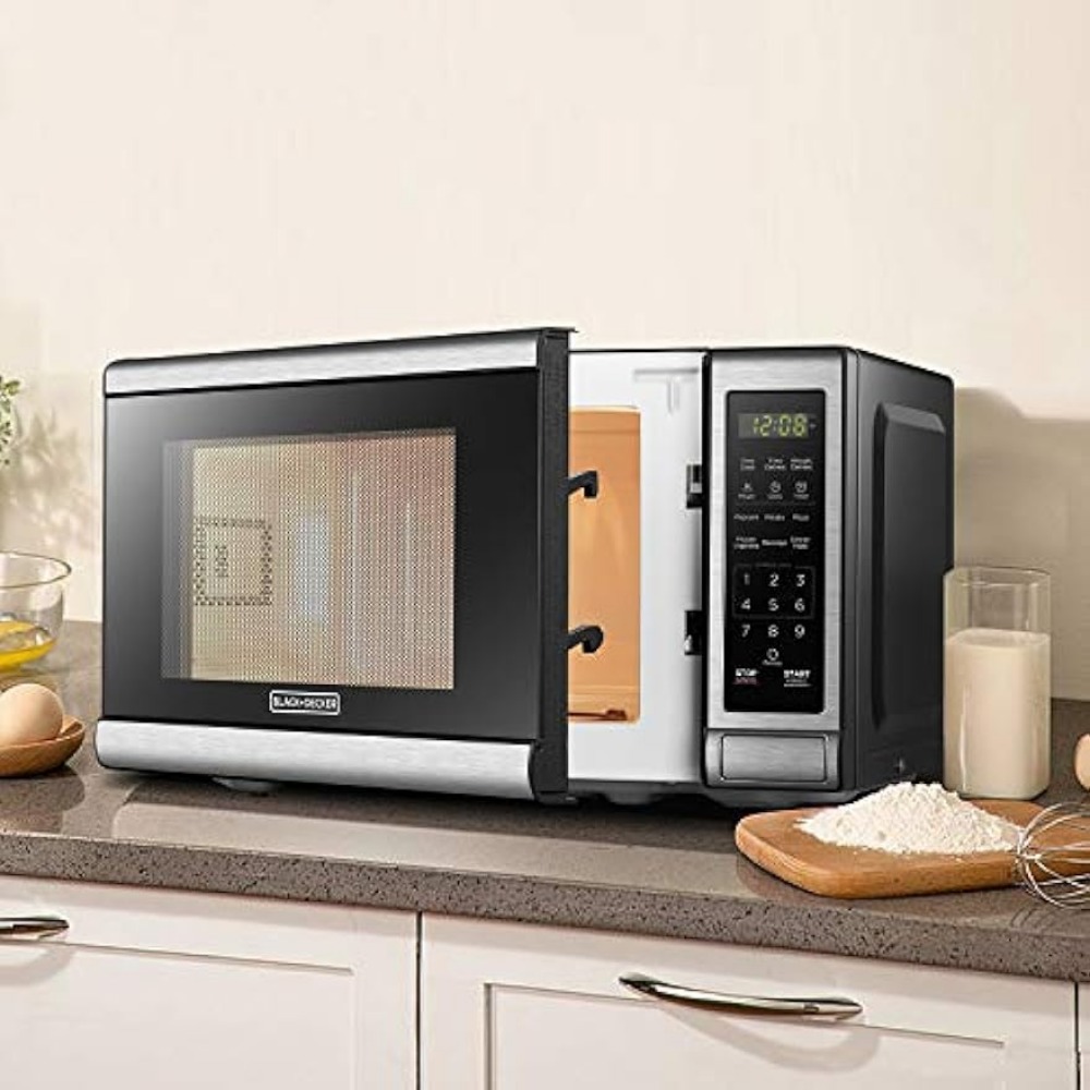 Title 6, Forno micro-ondas digital EM720CB7 com porta de...