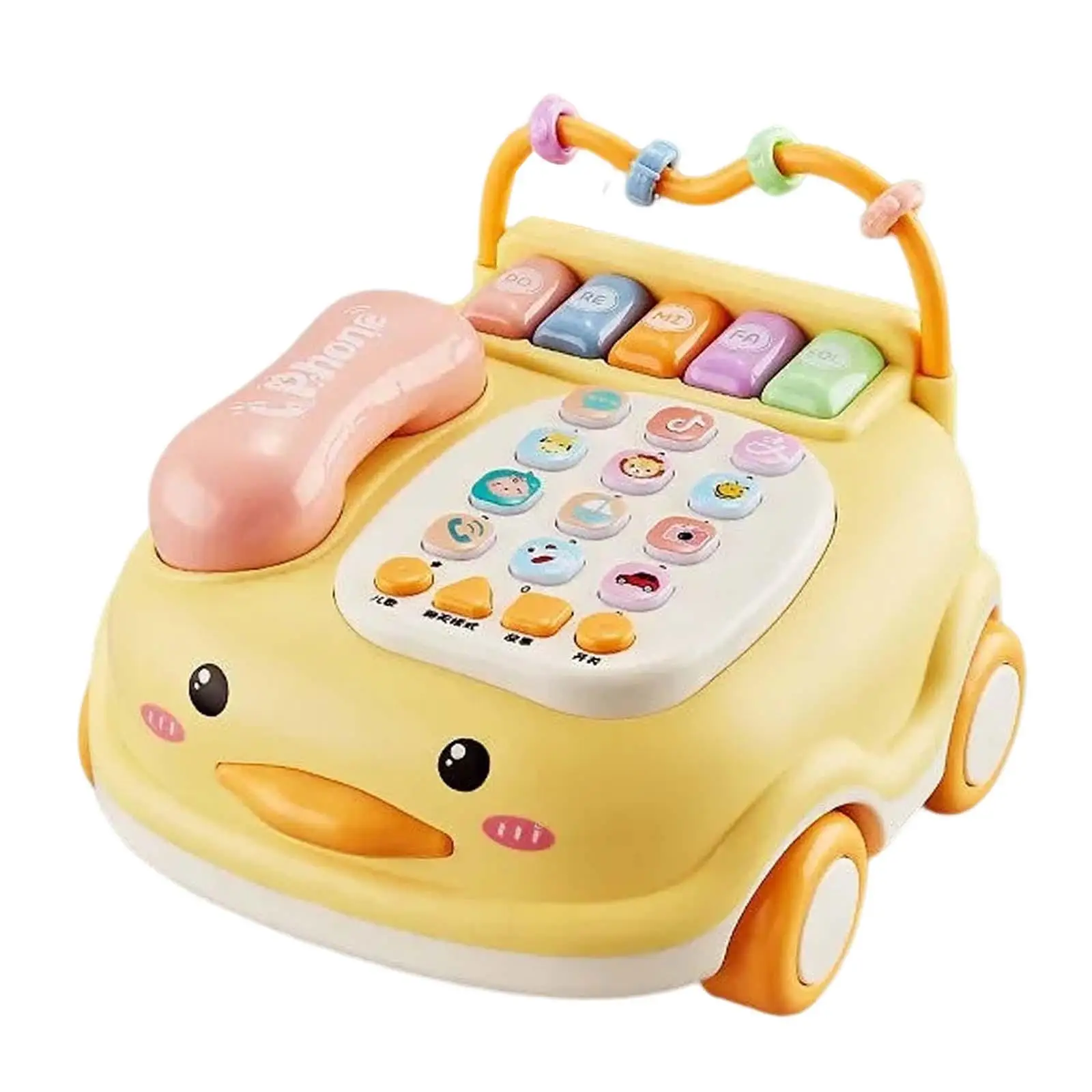 Baby Educational Learning Toy Pretend Phone Cognitive Development Toy Baby Toy Phone for Creative Gift Children 3 Years Old Girl