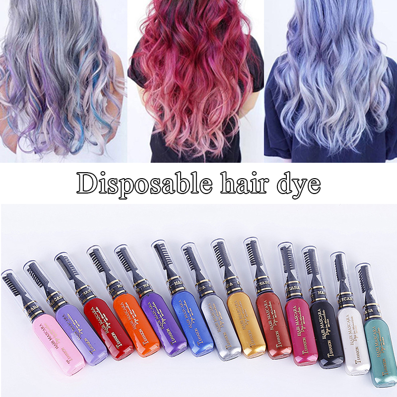 Best of 13 Colors One-off Hair Color Dye Washable One-time Hair Dye Crayons Temporary DIY Hair Color Mascara Non-toxic Reviews & Tips