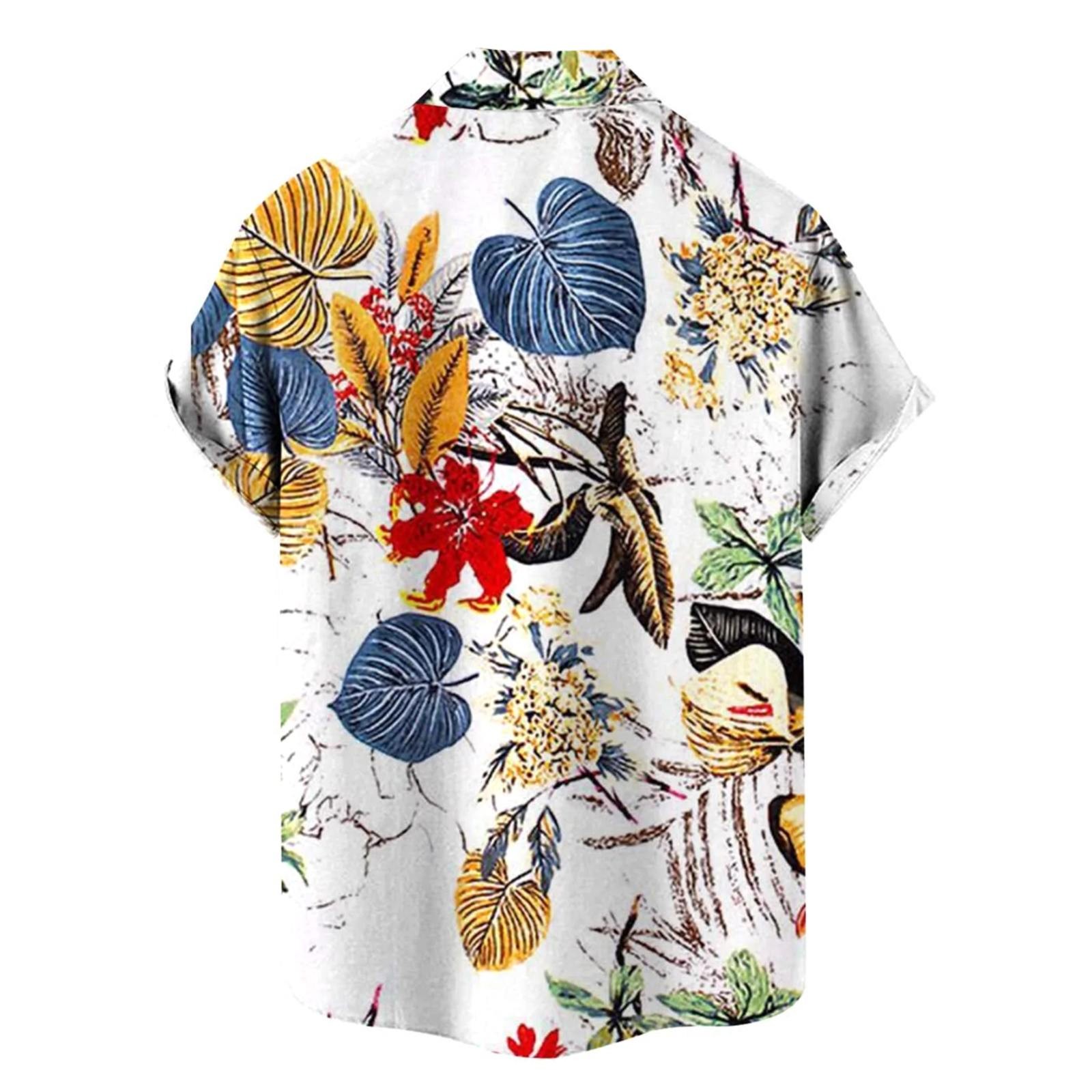 Title 16, Women Hawaiian Shirts Tropical Floral Pineapple...