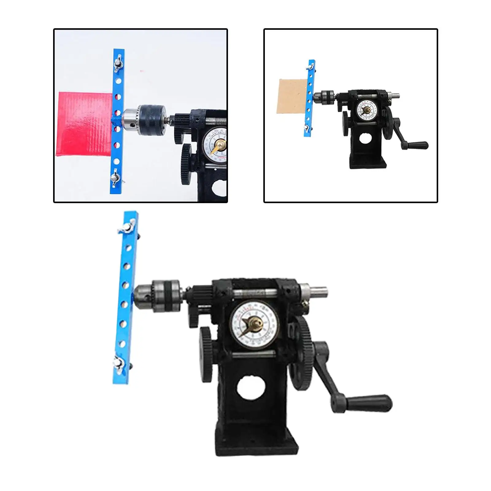 Manual Winder Machine 5mm~200mm Clamping Width Heavy Duty Paper Sheet Winding Easy to Use for Sewing Crafts DIY Cards