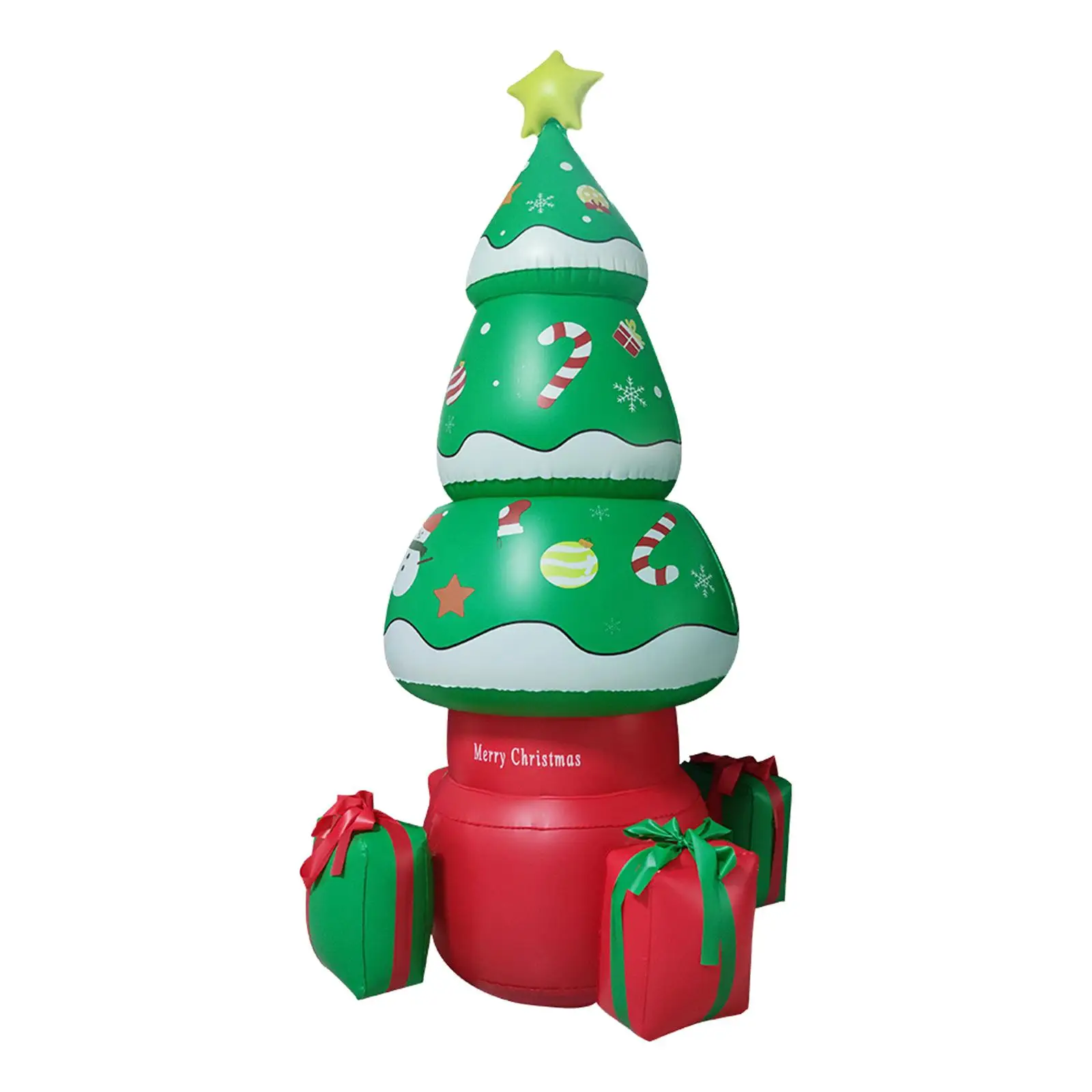 Inflatable Christmas Tree Decorative Tree Xmas Tree Light up for Lawn Holiday Decor Prop