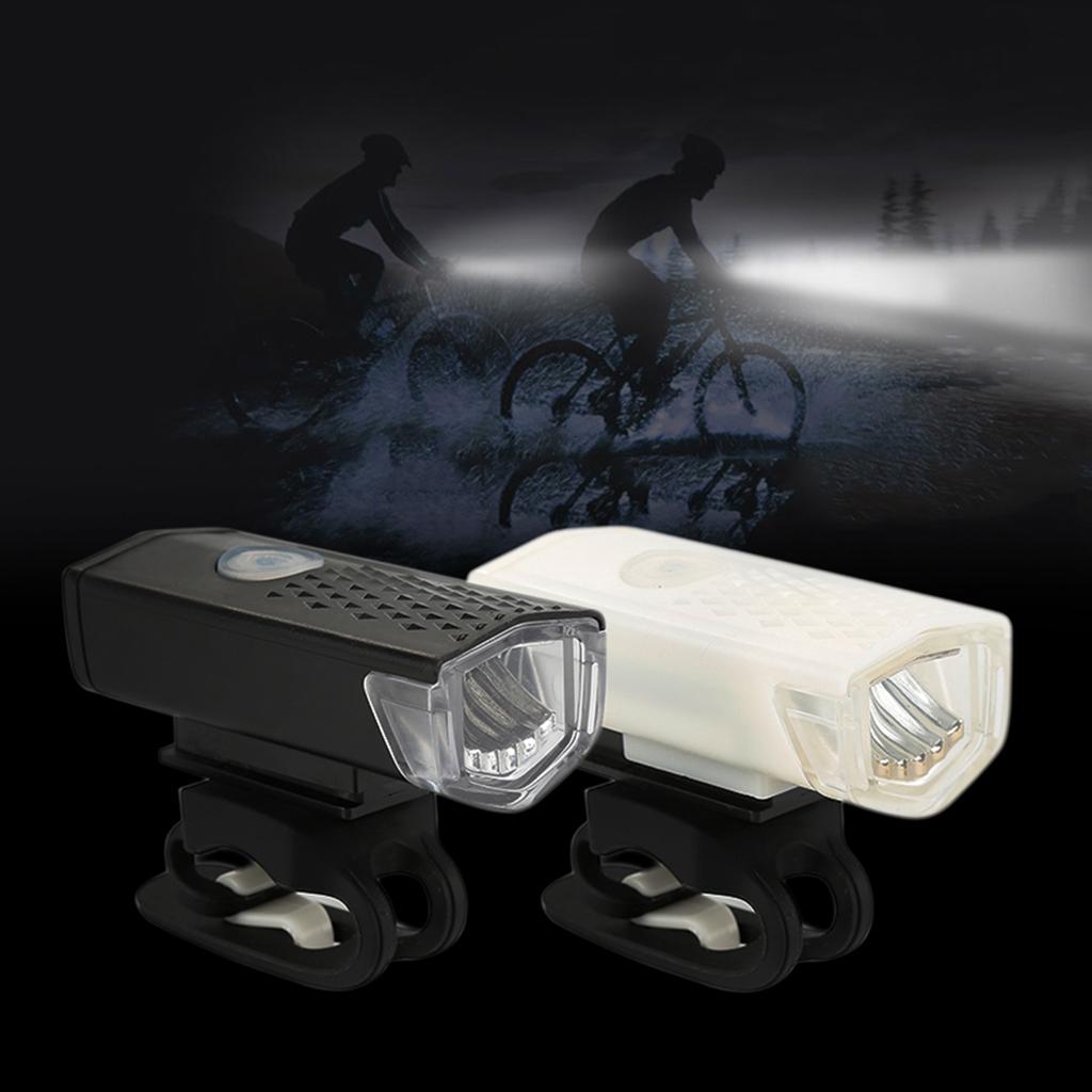 Bicycle Light IPX6 Waterproof Bike Front Rear Light 300 Lumen Cycling Handlebar Bike Flashlight Headlight USB Rechargeable Lamp