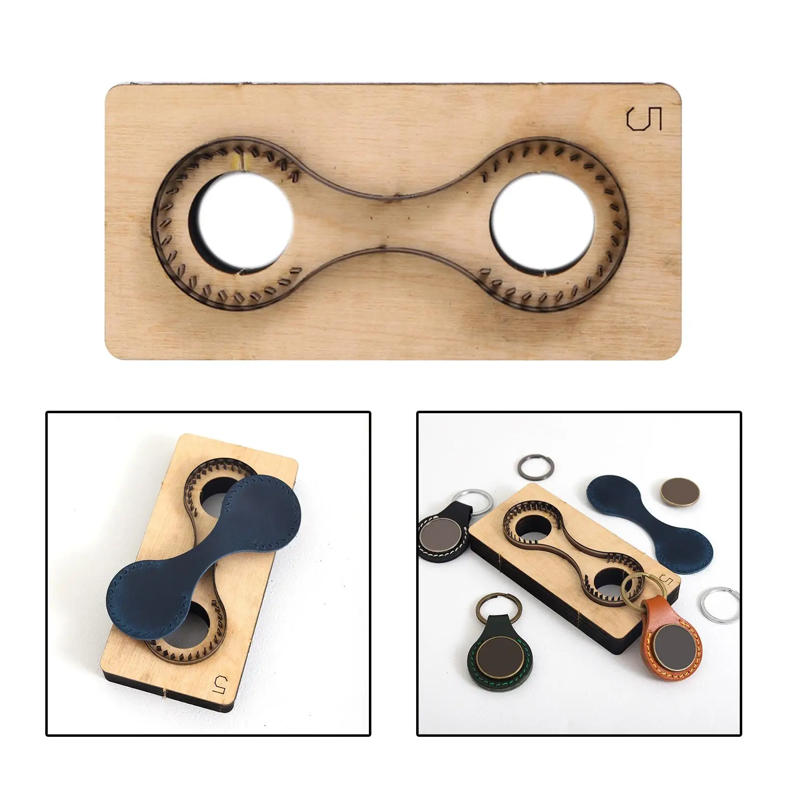 Metal Cutting Dies Key Ring 1Pcs Hand Punch Knife Mould Tool Set Template Craft DIY Wooden Cutter for Leathercraft Keychain
