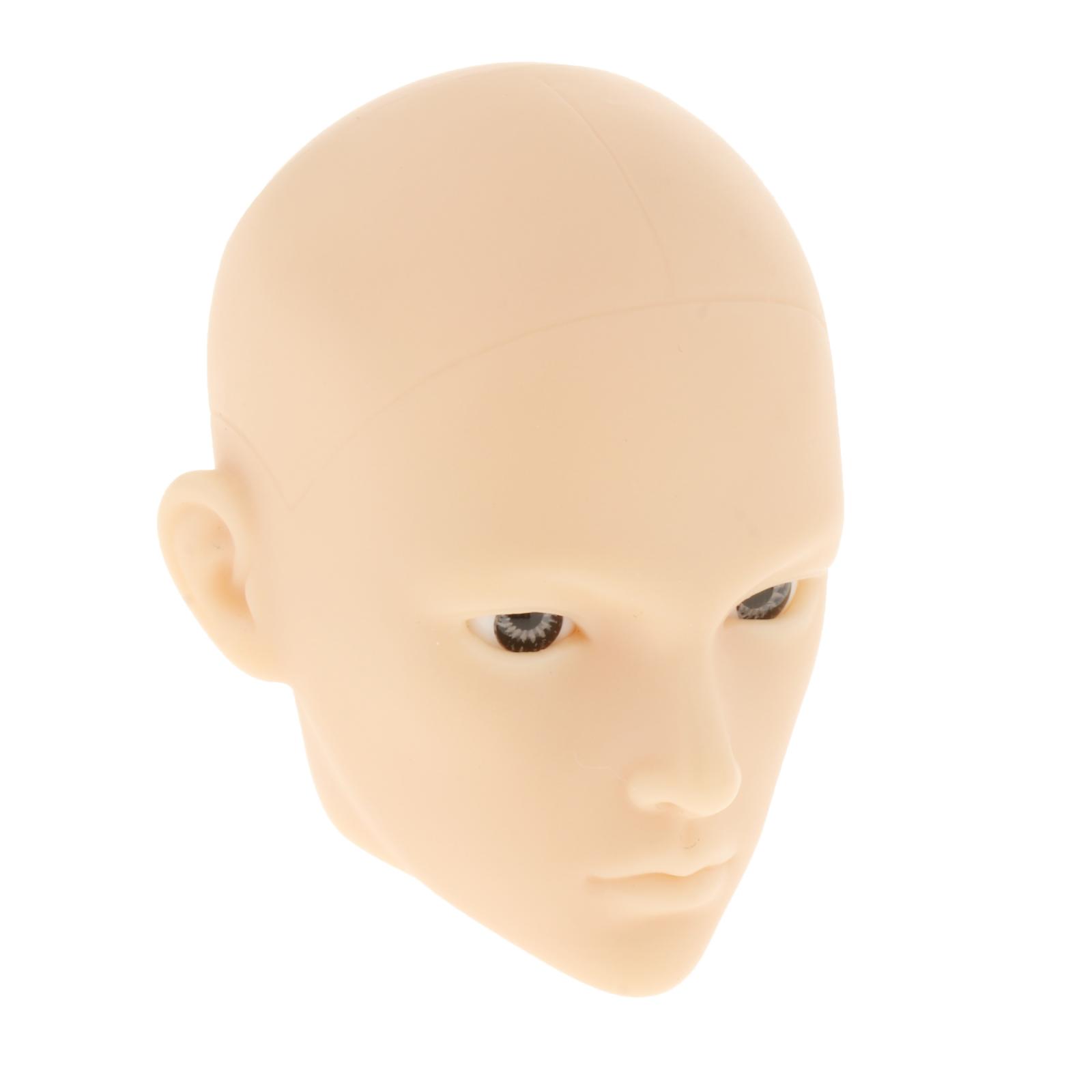 1/6  Dolls Head Shape with Gray Eyes Make Yourself Practice Toys