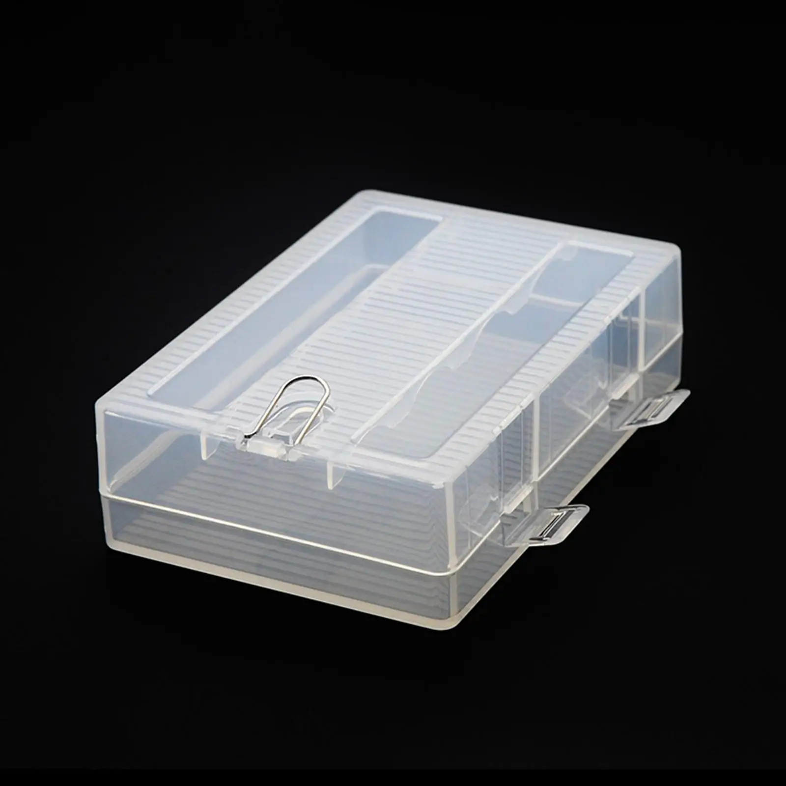 Battery Storage Case Anti-Collision Battery Organizer for 4x 26650 Batteries Clear Color
