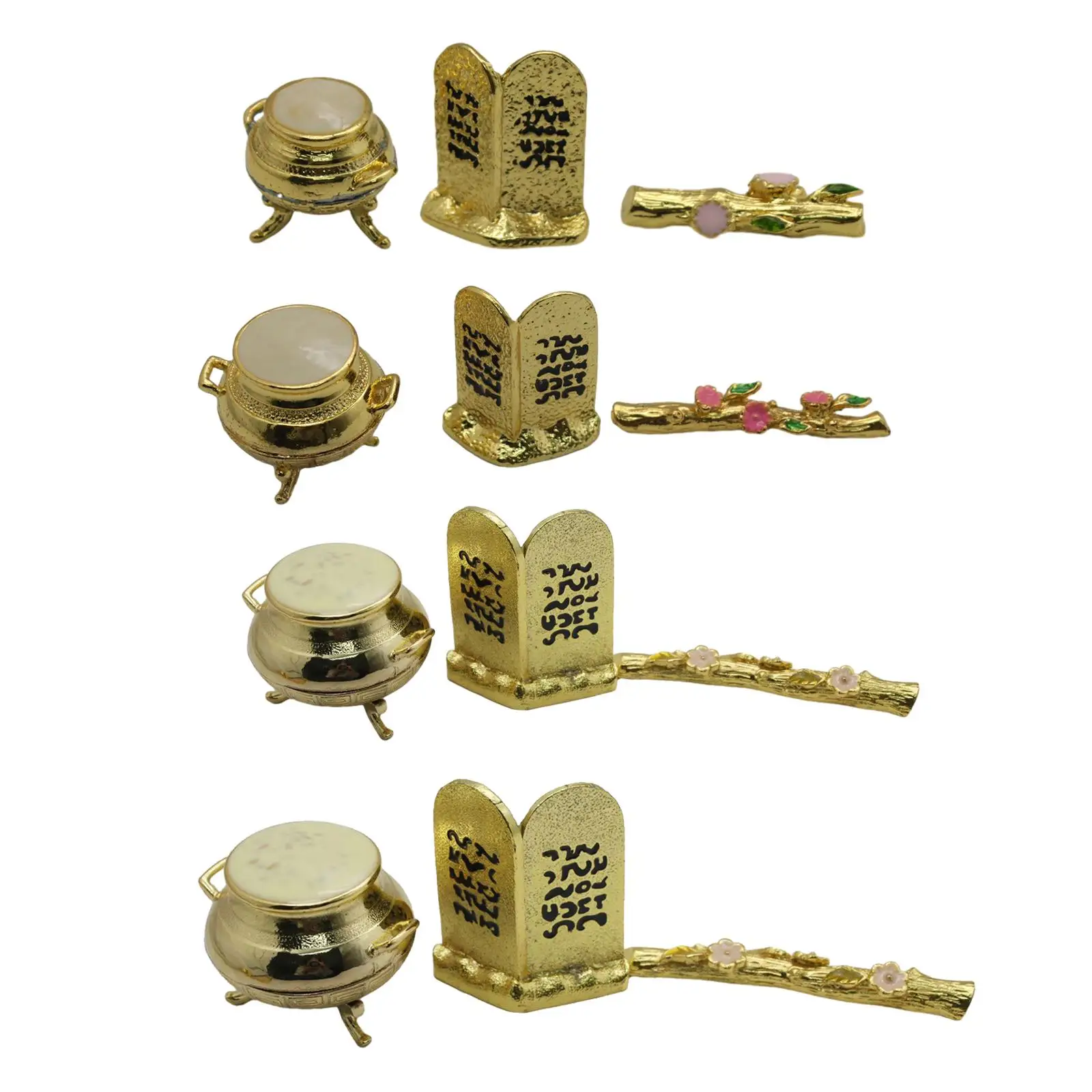 3Pcs Ark of The Covenant Covenant Plated Aaron Rod for Religious Decorative