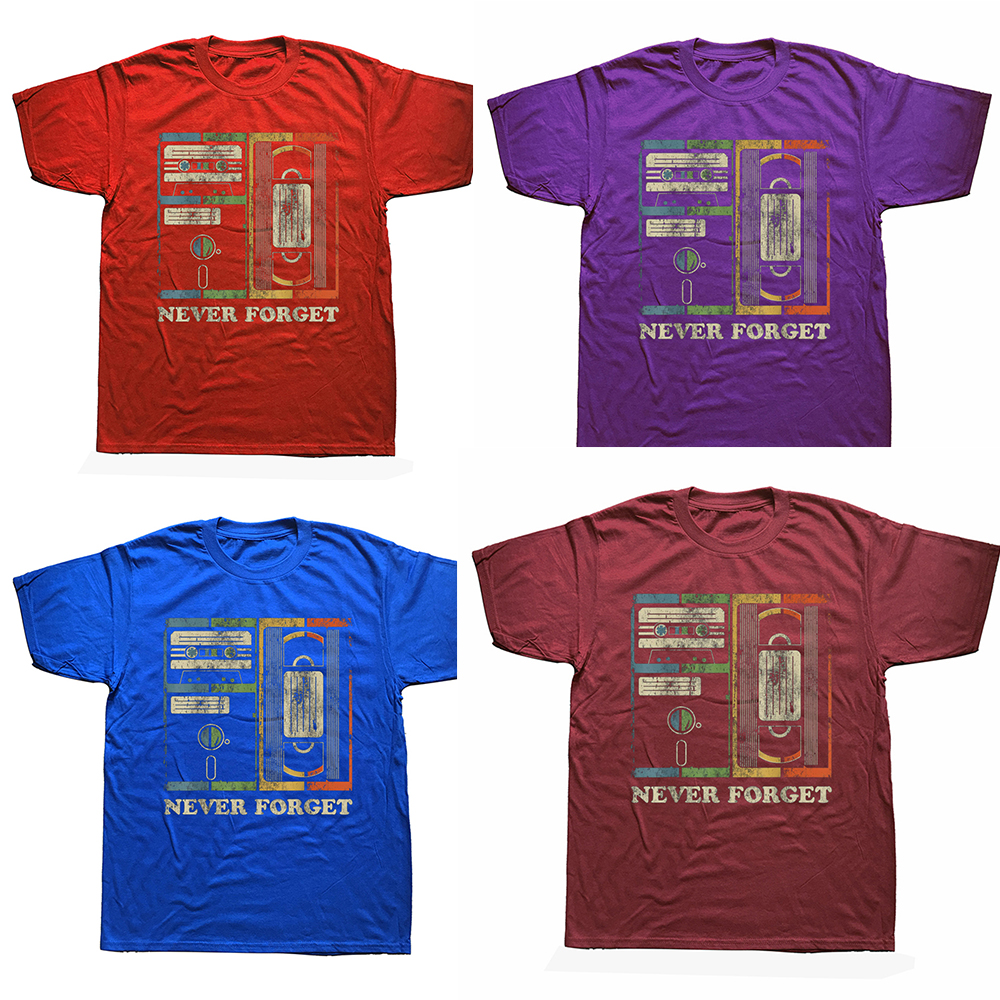 Lustige Nie Vergessen Retro Vintage Kühlen 80s 90s T Hemd Grafik Baumwolle Streetwear Kurzarm Geburtstag Geschenke Sommer stil T-shirt – Detail 3