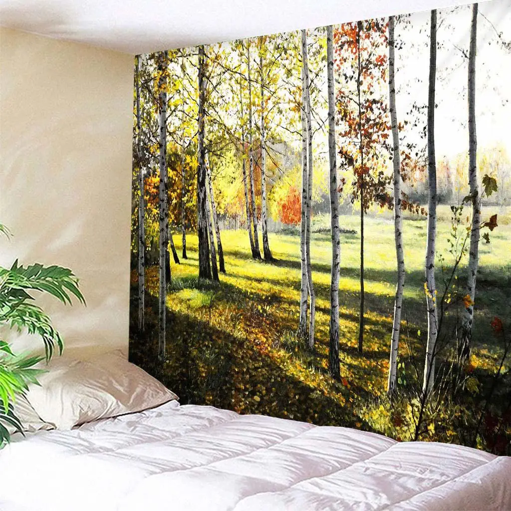  wall Sticker Tapestry Mural Wall Forest  Decoration Wall Murals Decor Hangings  Cover