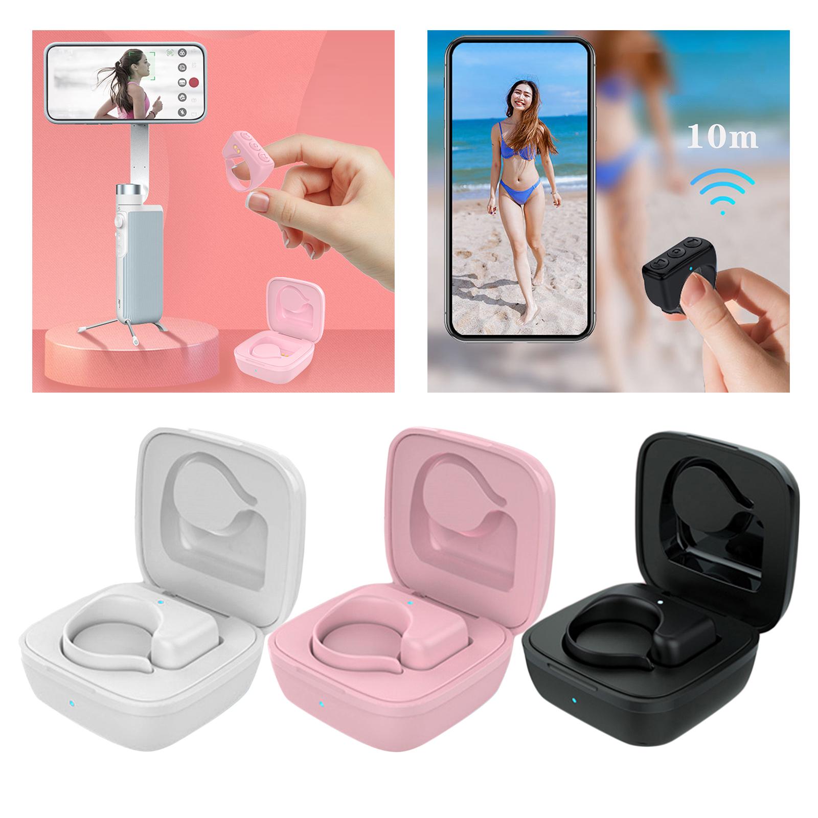 Bluetooth Fingertip Video Controller Selfie Shutter Release Button for Mobile Phone