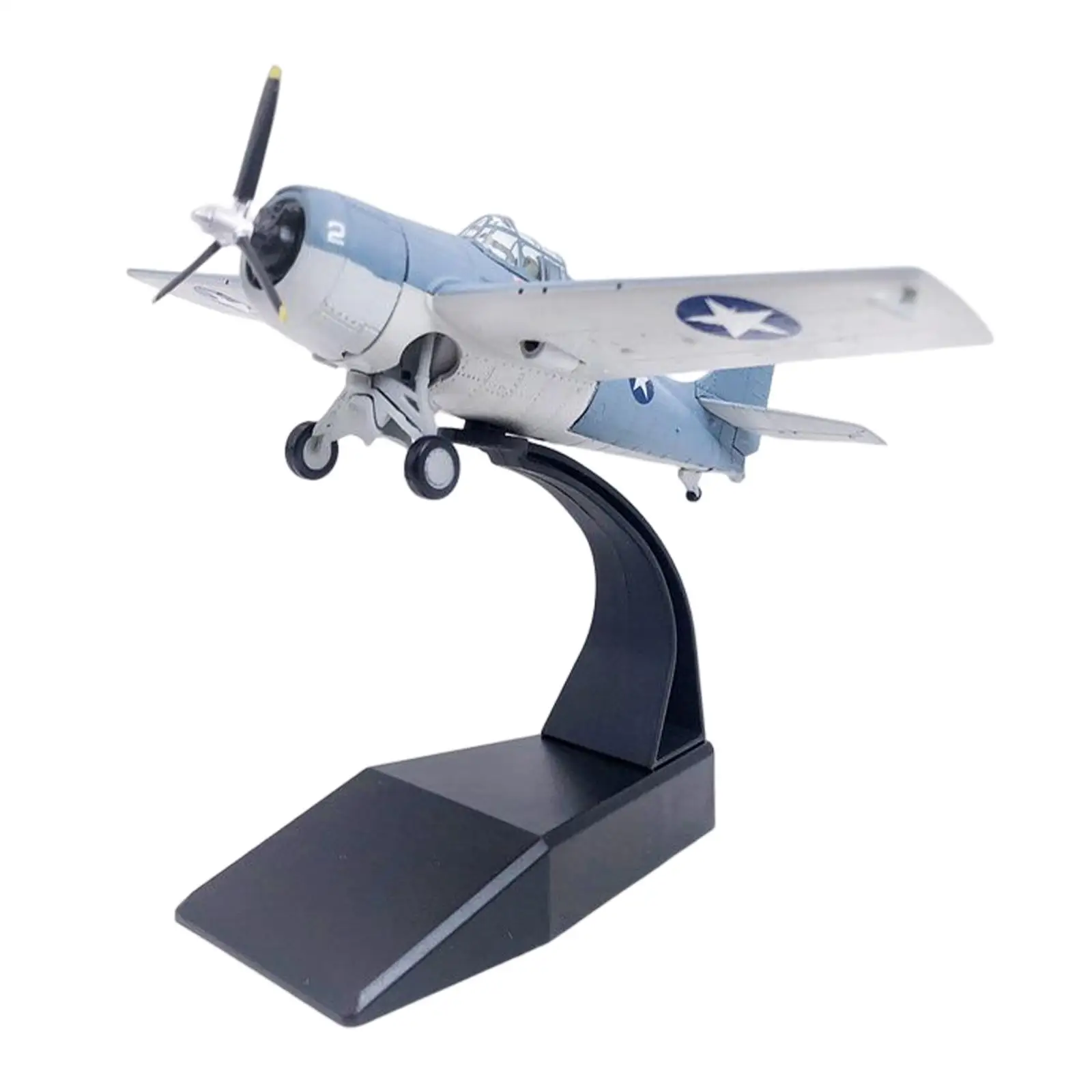 US F4F Plane Model 1/72 Fighter Model for Home Shelf Living Room Household Ornaments