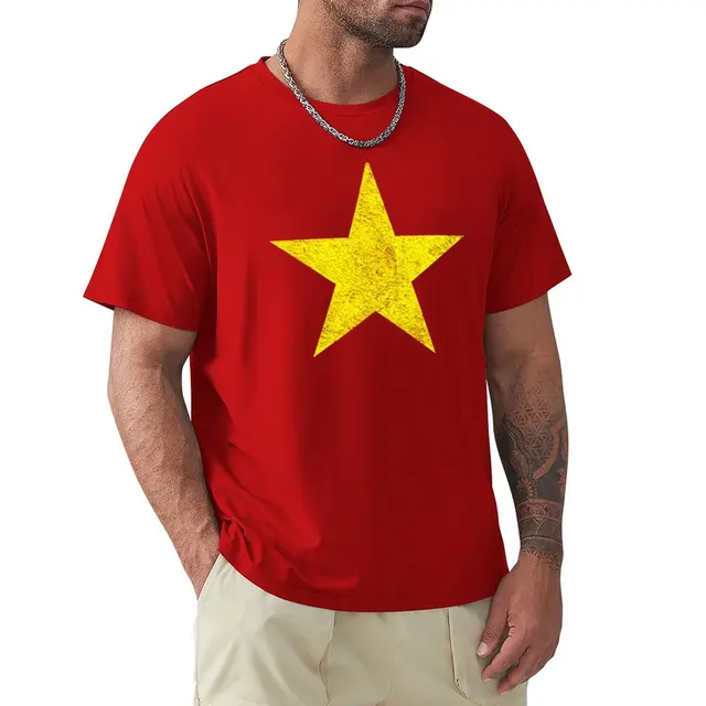 VIETNAM FLAG VIETNAMESE NATIONAL FLAG STAR T-Shirt Tee 