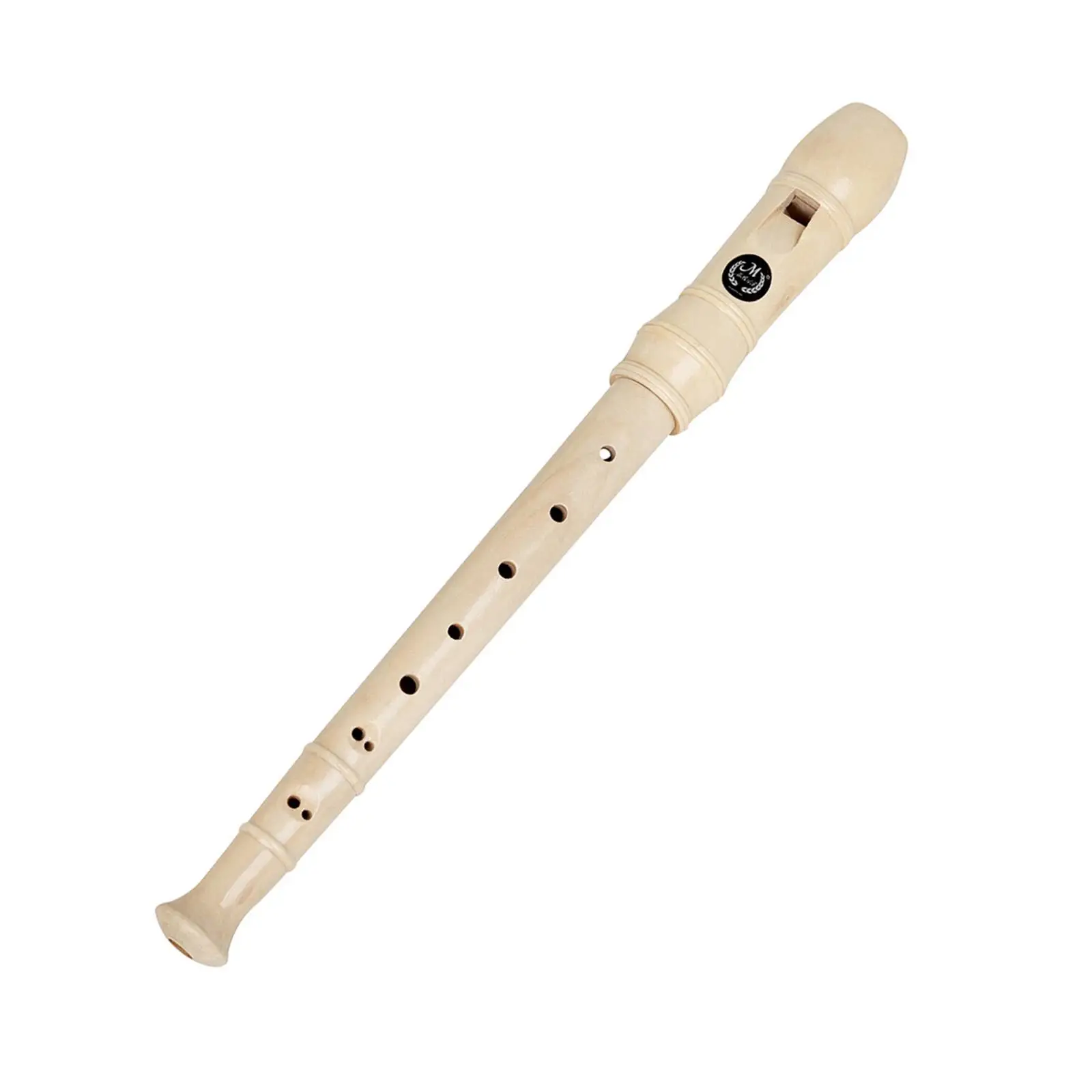 Wooden Soprano Recorder Children Educational Tool Musical 8 Holes Long Flute Recorder Instrument for Beginners Musicians