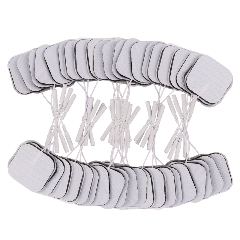 50/100Pcs TENS Pads EMS Electrode Patch Nerve Muscle Stimulator Silicone Gel Tens Electrodes Digital Acupuncture Pad Accessories