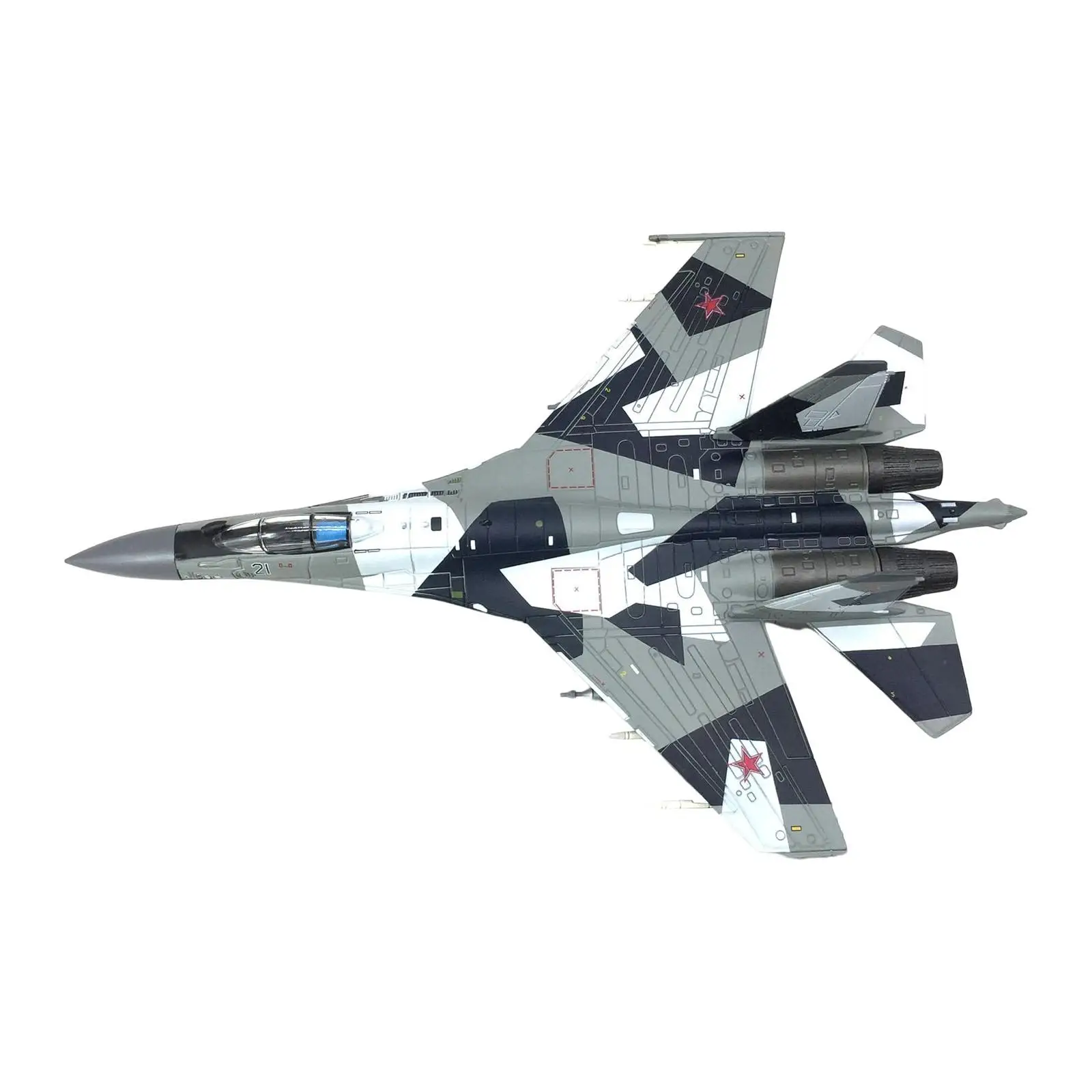 Russian SU35 Fighter Plane Kids Toys Alloy Diecast for Shelf Room Table