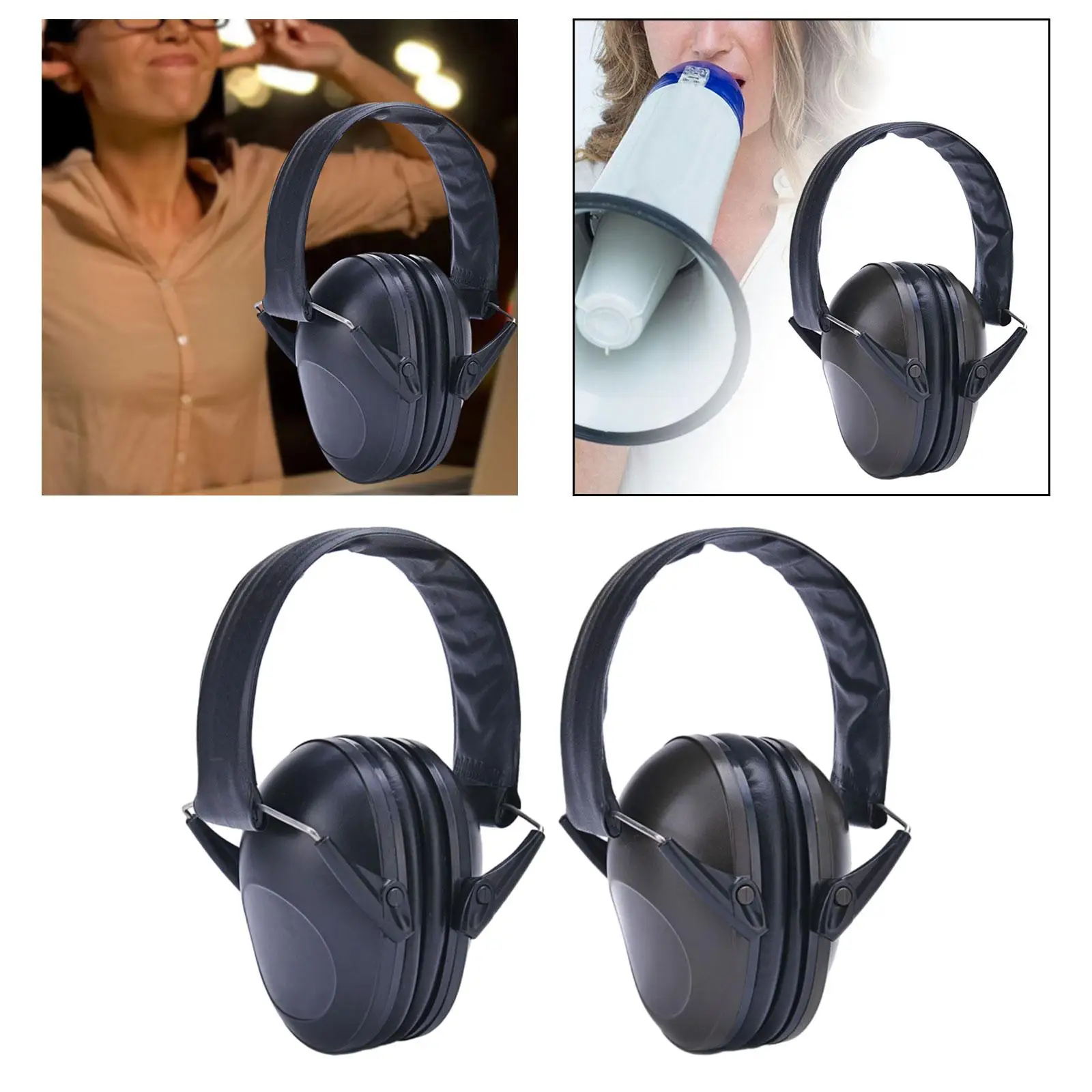 Hearing Protection Ear Muff Noise Reduction Ear Defenders Ear Covers for Travel Construction Lawn Mowing Manufacturing Office